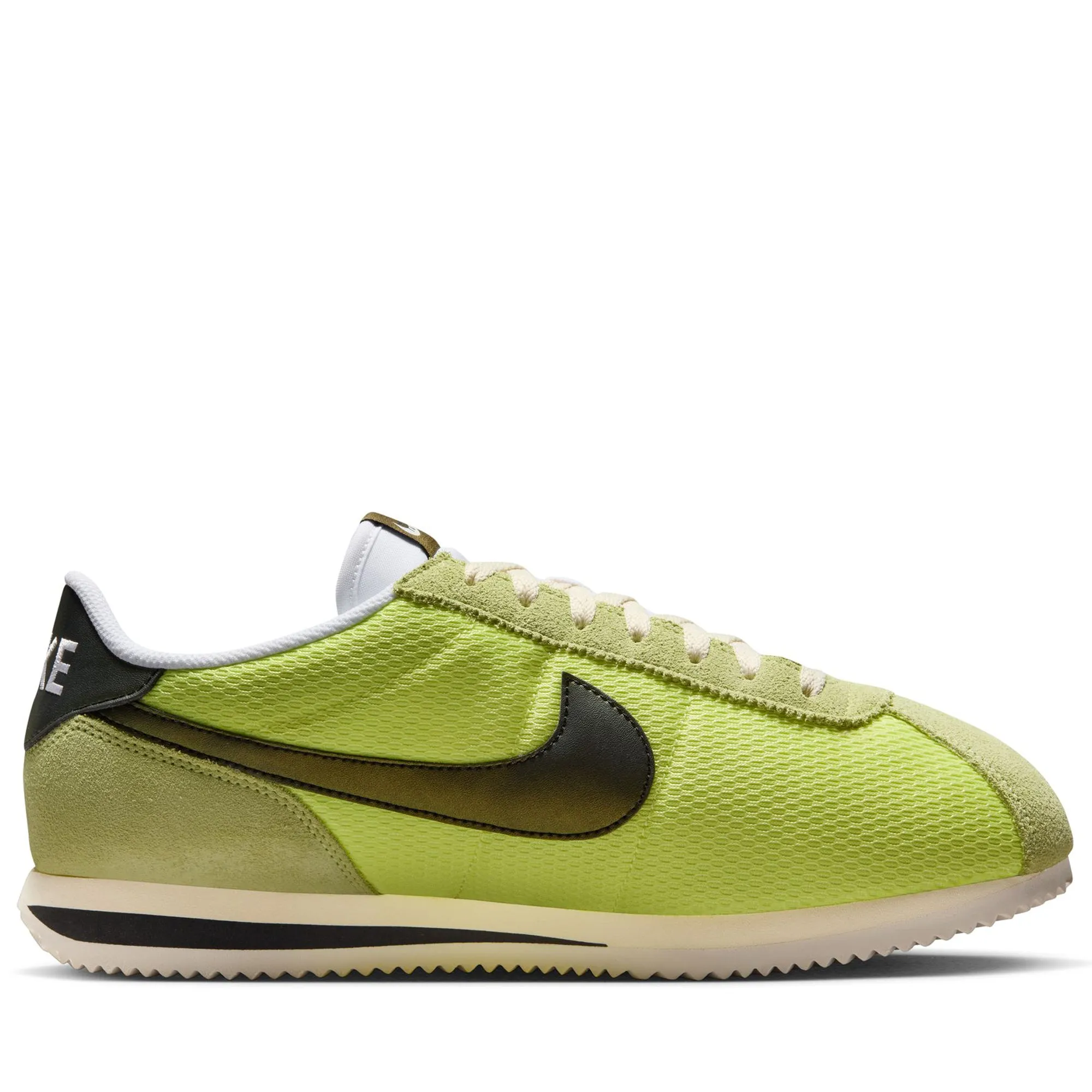 Comfortable Standing Nike Cortez Textile - Light Lemon Twist/Black