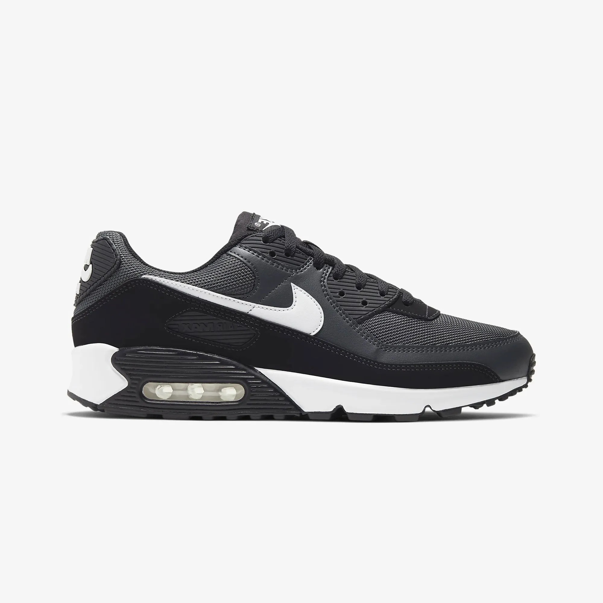 Nike | AIR MAX 90 { DARK SMOKE GREY Bounce Sole Hexagonal Lug Pattern