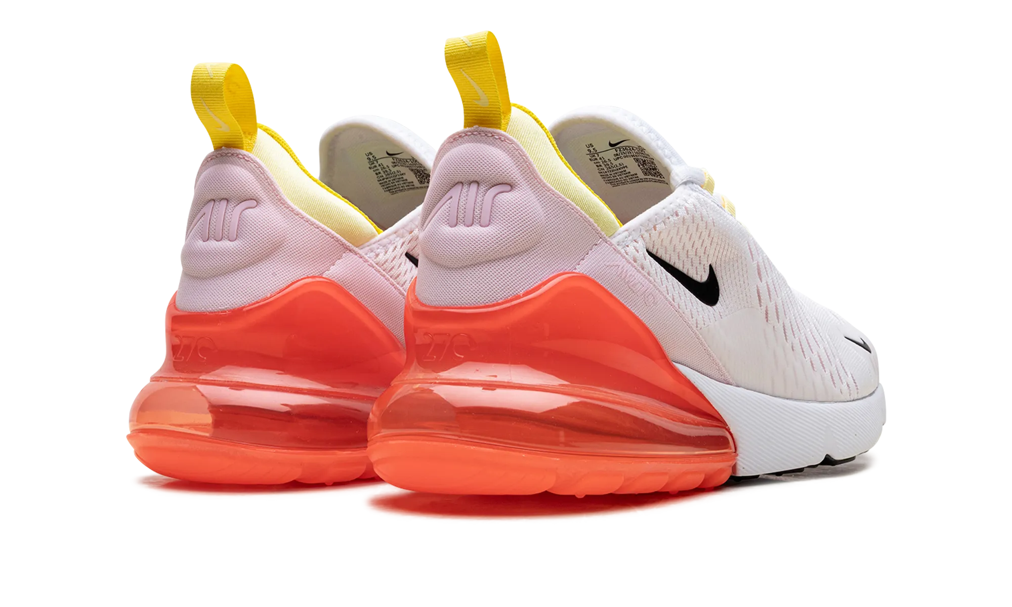 running in bumpy tracks shoes Air Max 270 WMNS "White Bright Crimson"