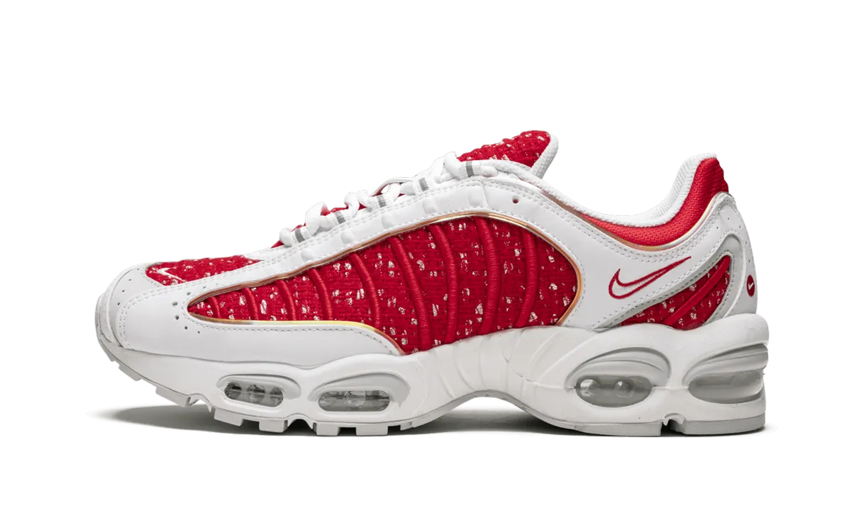 medium width Multi Purpose Air Max Tailwind 4 / S "Supreme - White/Red"