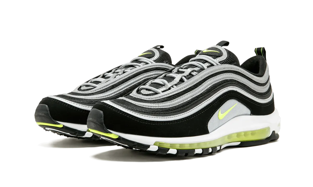 loose fit shoes colorful running shoes Air Max 97 "Black/Volt"