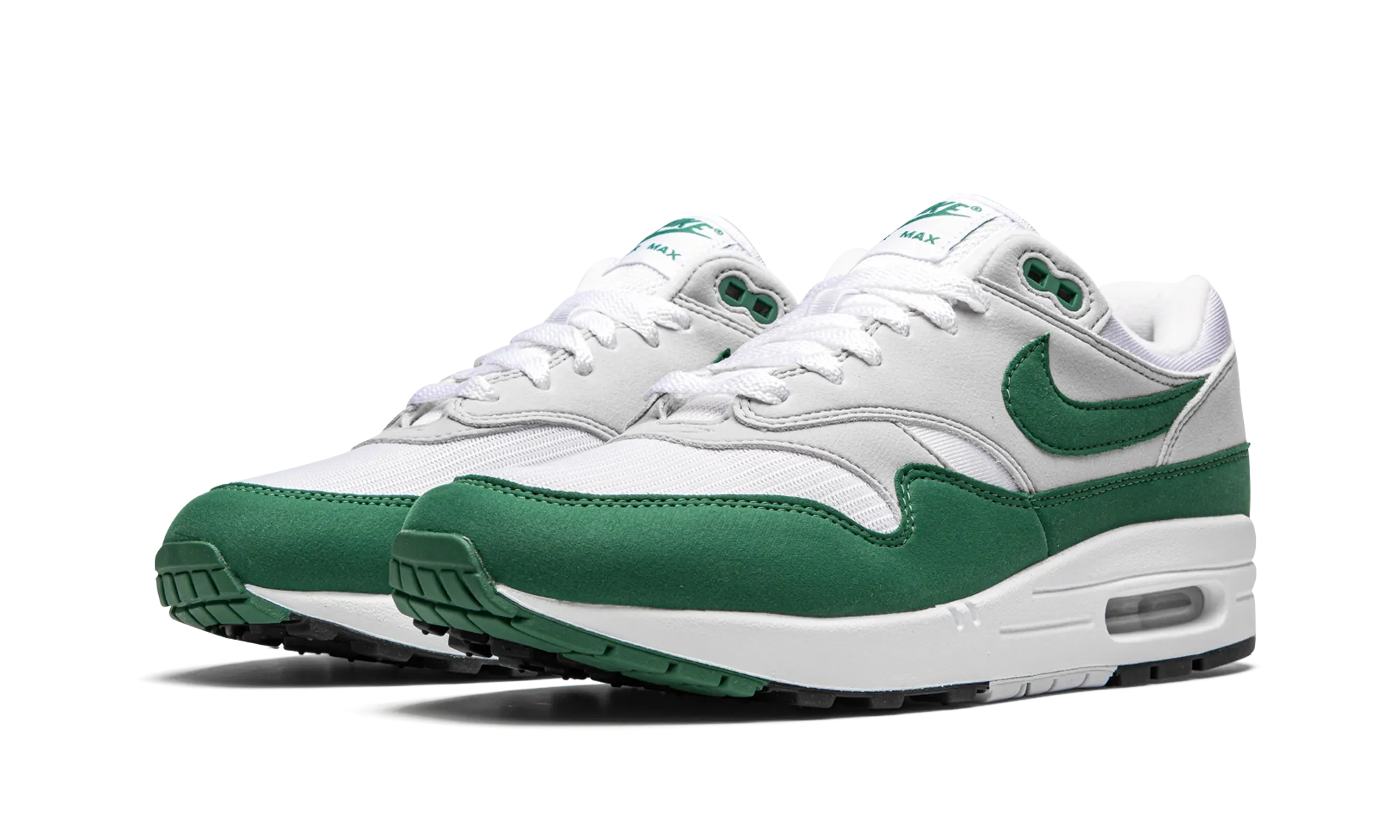 Air Max 1 Anniversary "Hunter Green" classic style shoes Velcro Closure