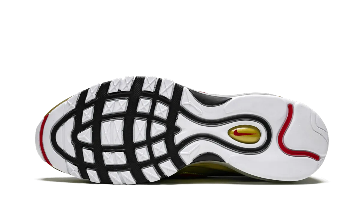 hook - and - loop closure shoes fixed insole shoes Air Max 97 "Black / Metalic Gold"