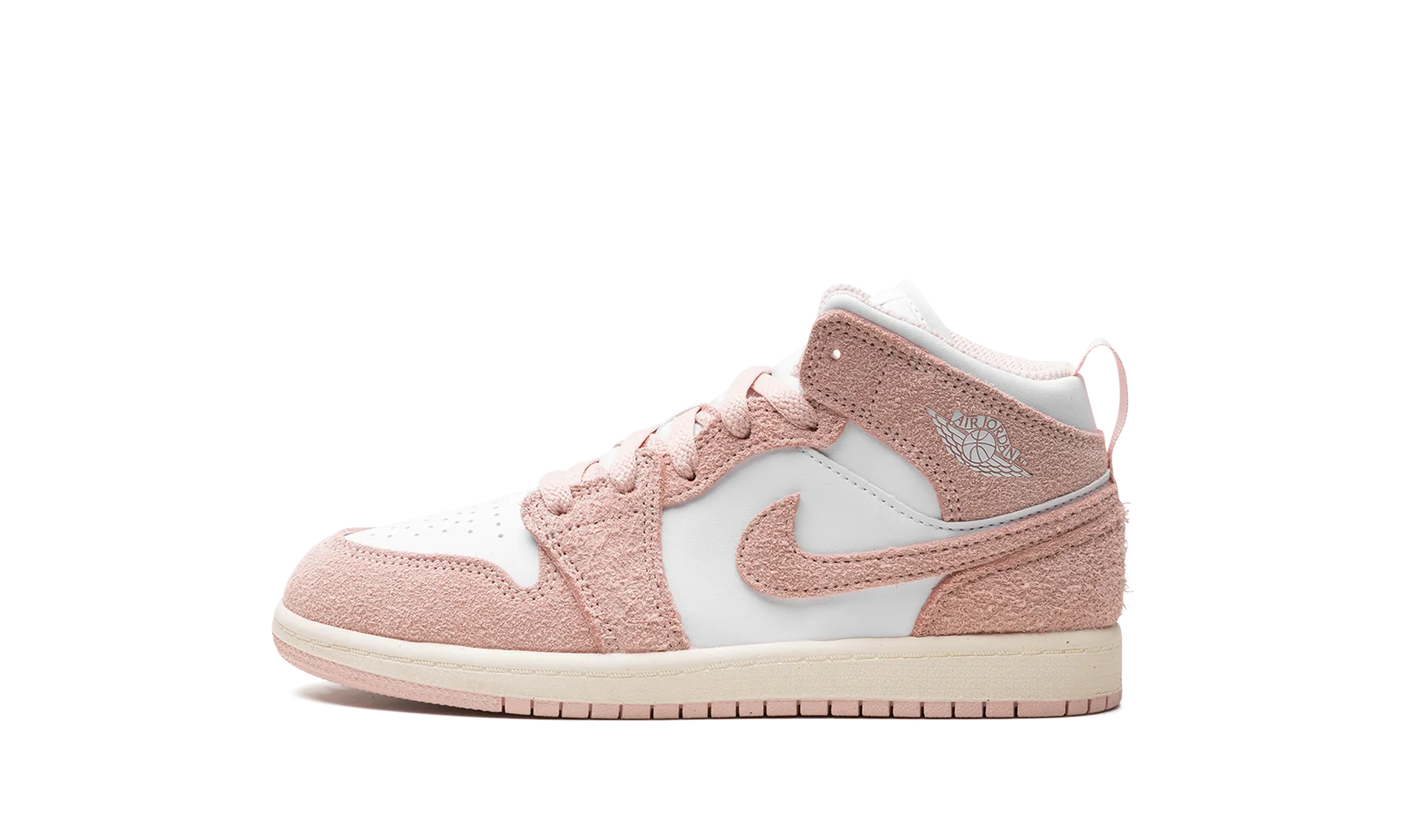 Smooth Use Vegan Material Technology AIR JORDAN 1 MID PS "Legend Pink"