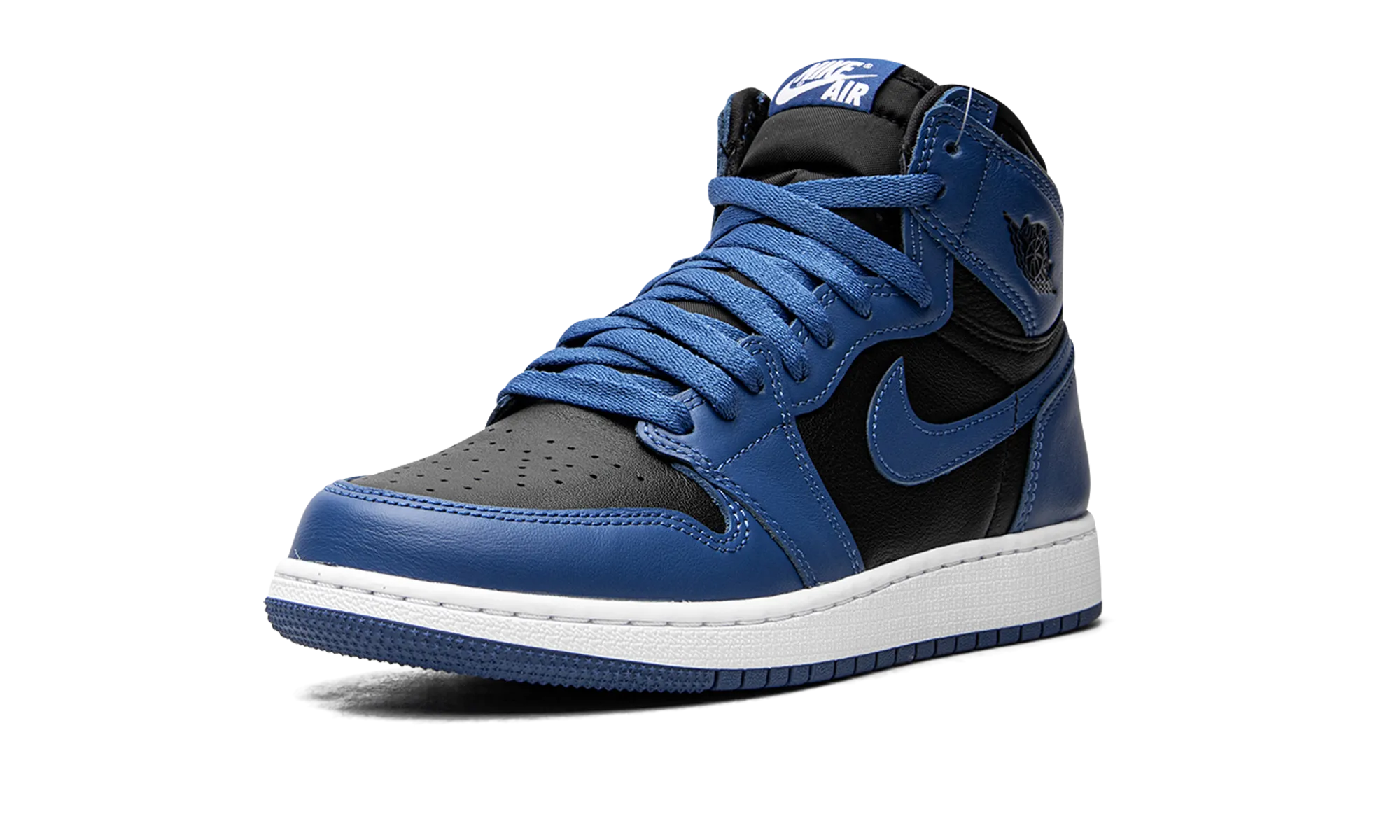 Air Jordan 1 Retro High OG GS "Dark Marina Blue" TPU Reinforcement Street Focus
