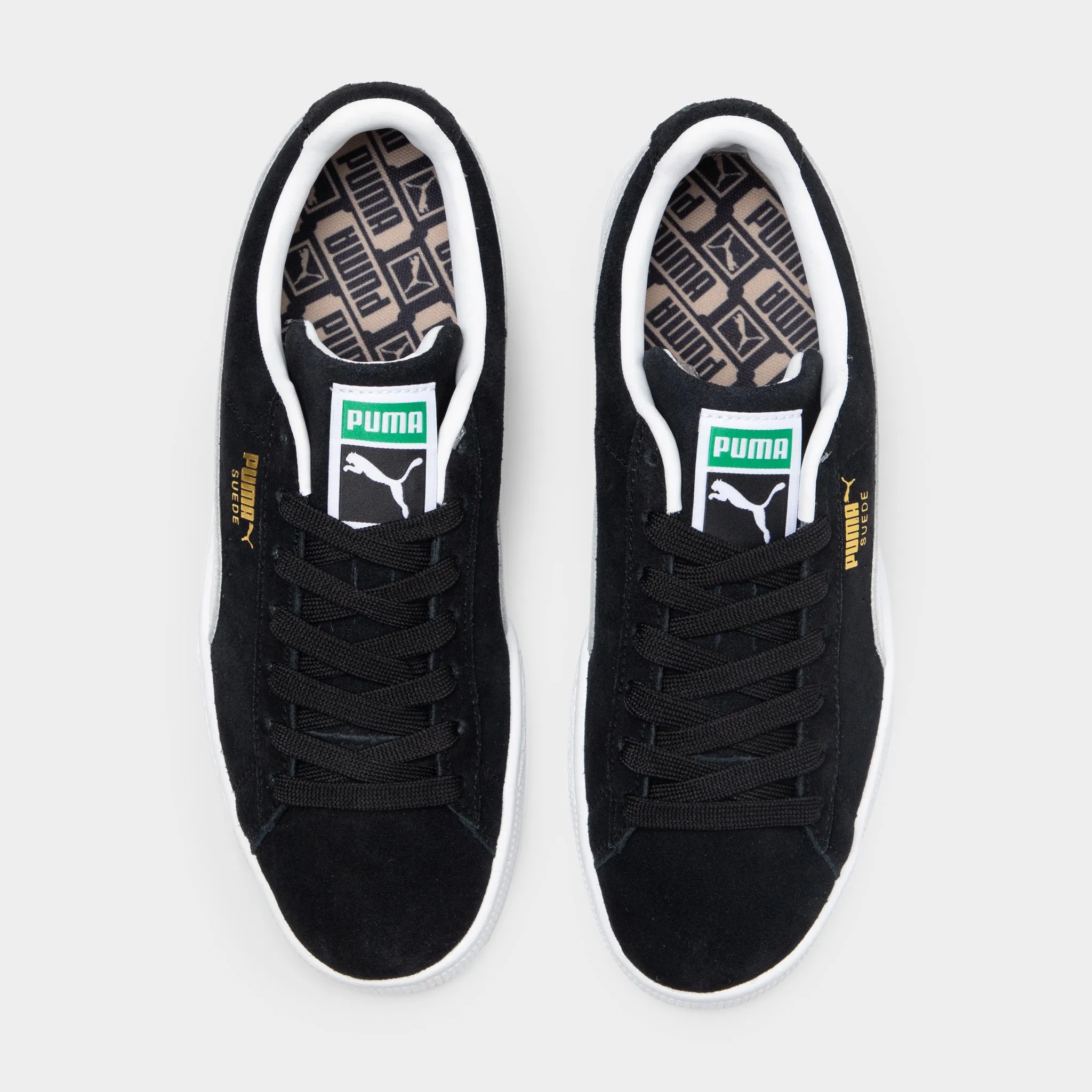 PUMA Women's Suede Classic XXI Black / White Grippy Sole All Day Travel