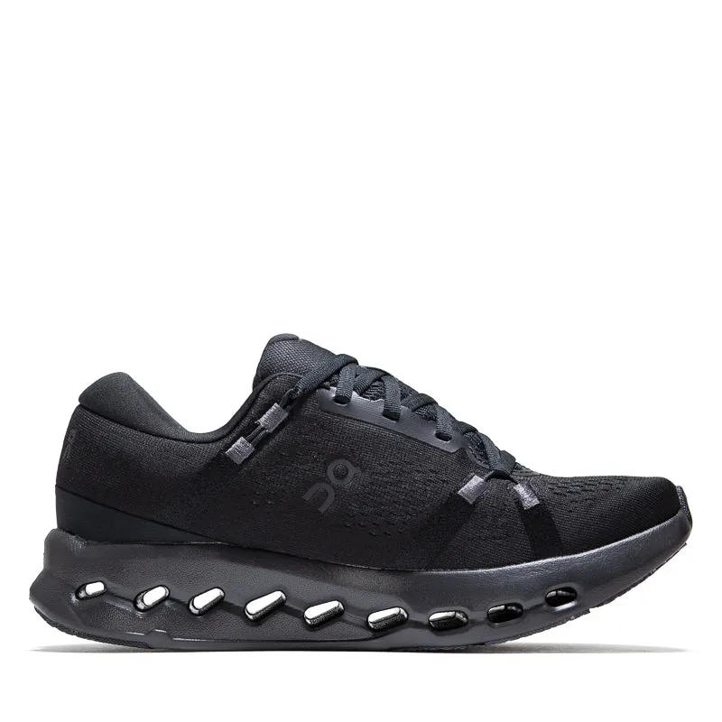 Women's On Cloudsurfer 2 - Black/Black Soft Arch