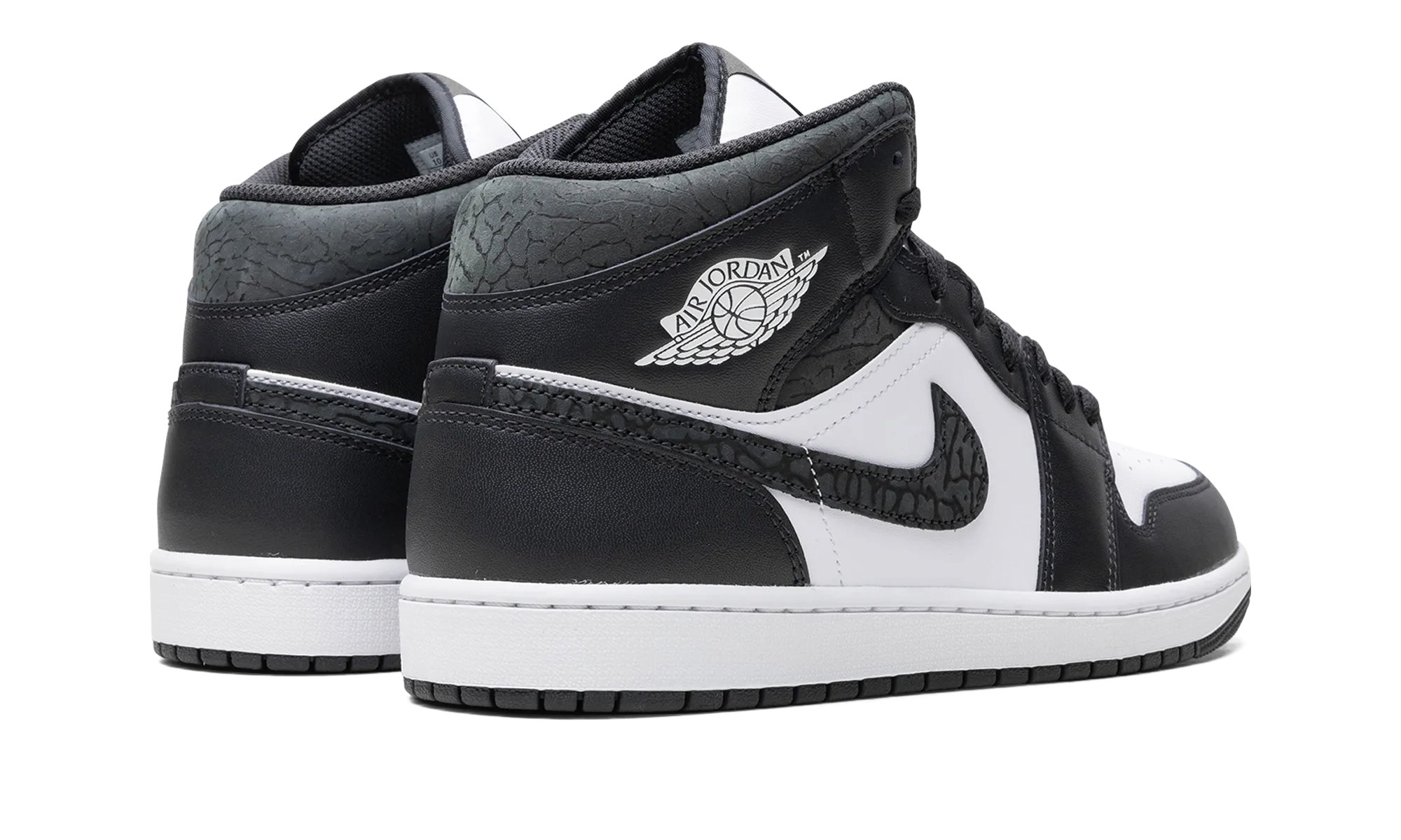 Lightweight Cushioned Sole Stability Enhancing Structure Air Jordan 1 Mid "Panda Elephant"
