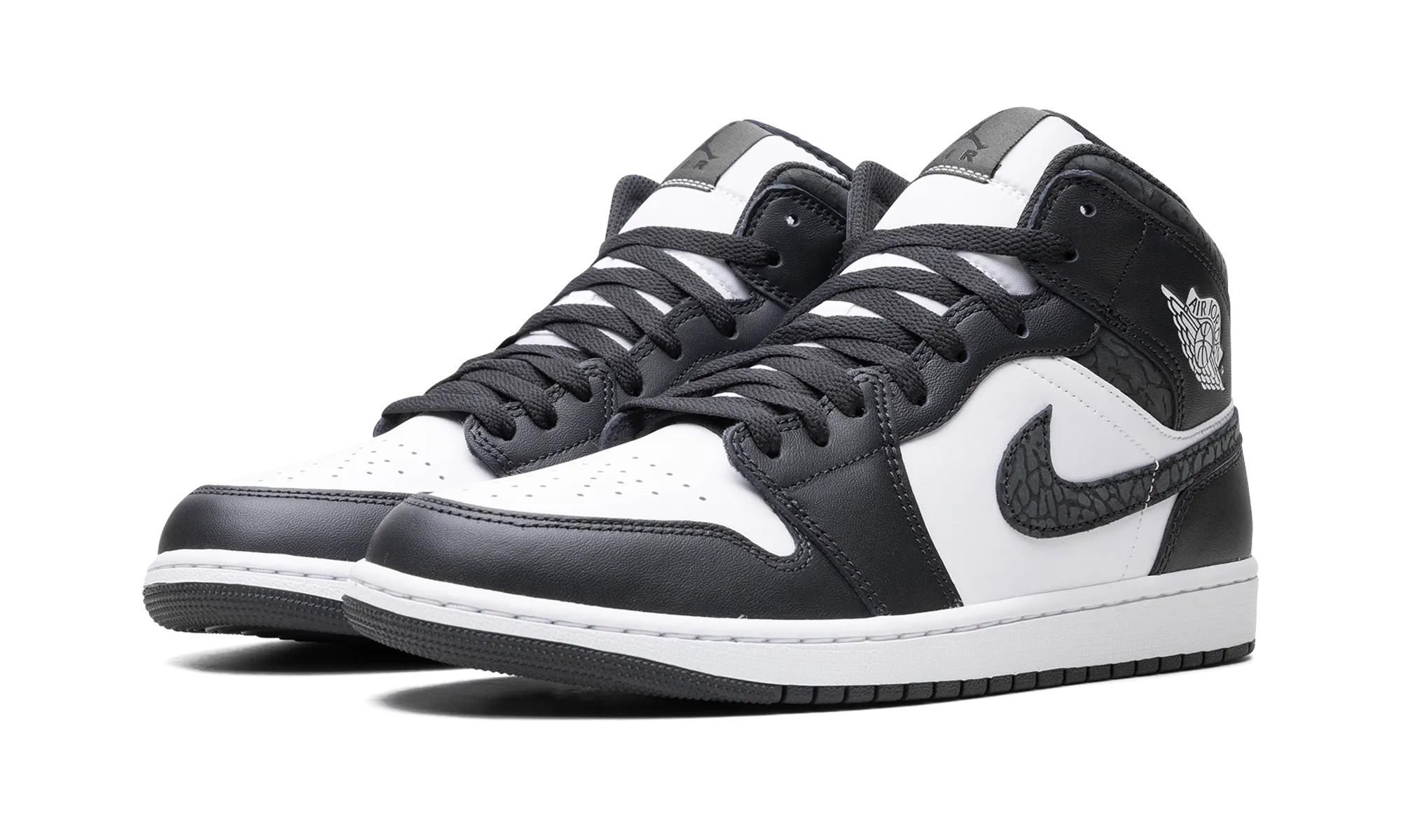 Air Jordan 1 Mid "Panda Elephant" Comfort arch Travel Active