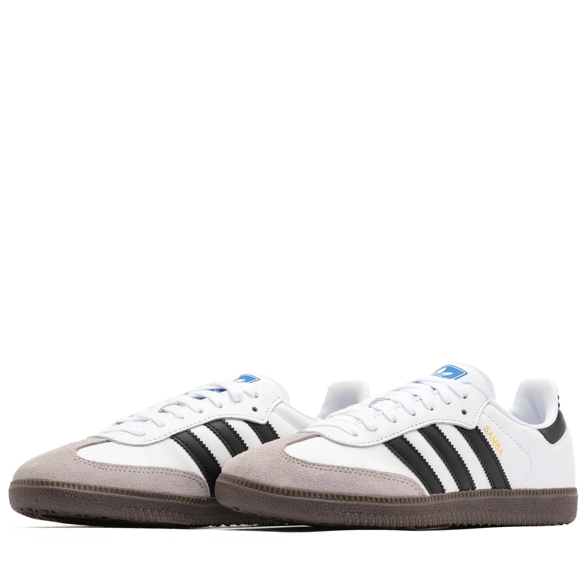 Adidas Samba OG - Cloud White/Core Black/Gum Reinforced Quarter