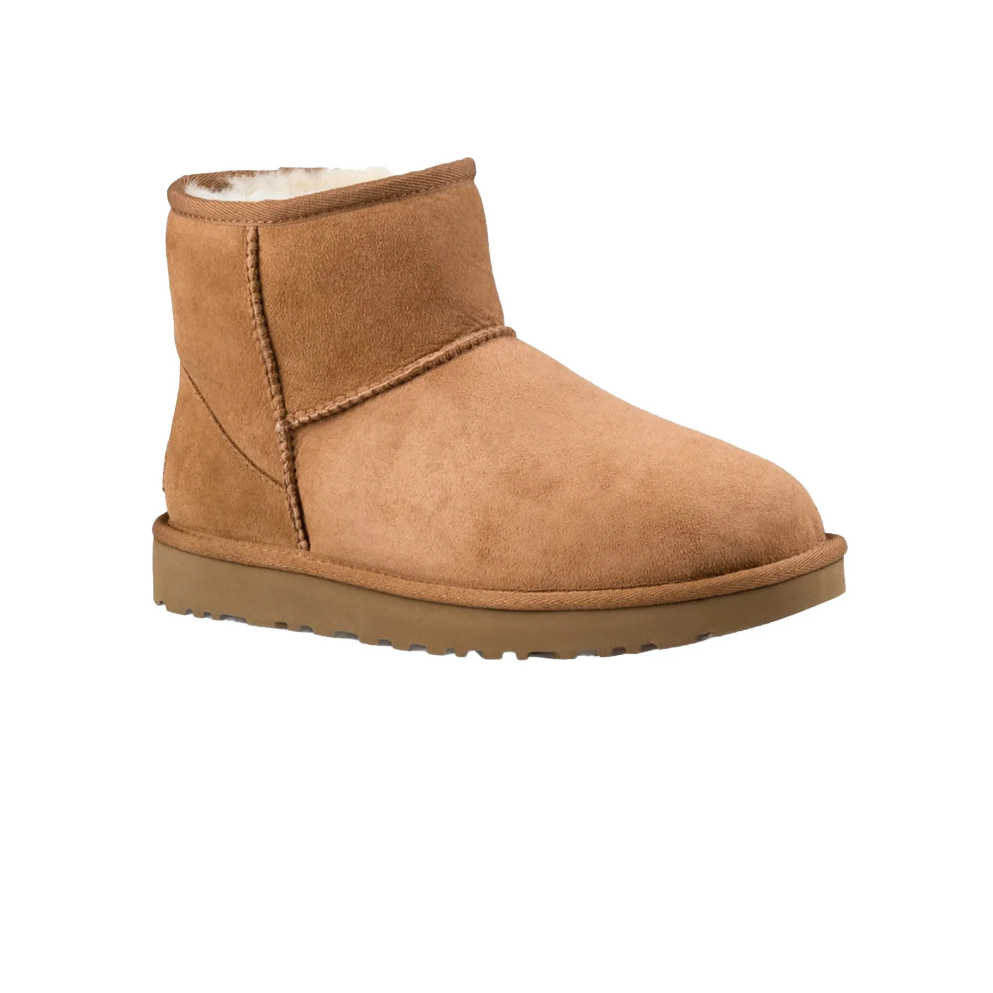 UGG Classic Mini II Boot 'Chestnut' Women's (2025) Quick Slip-On Gel Padding