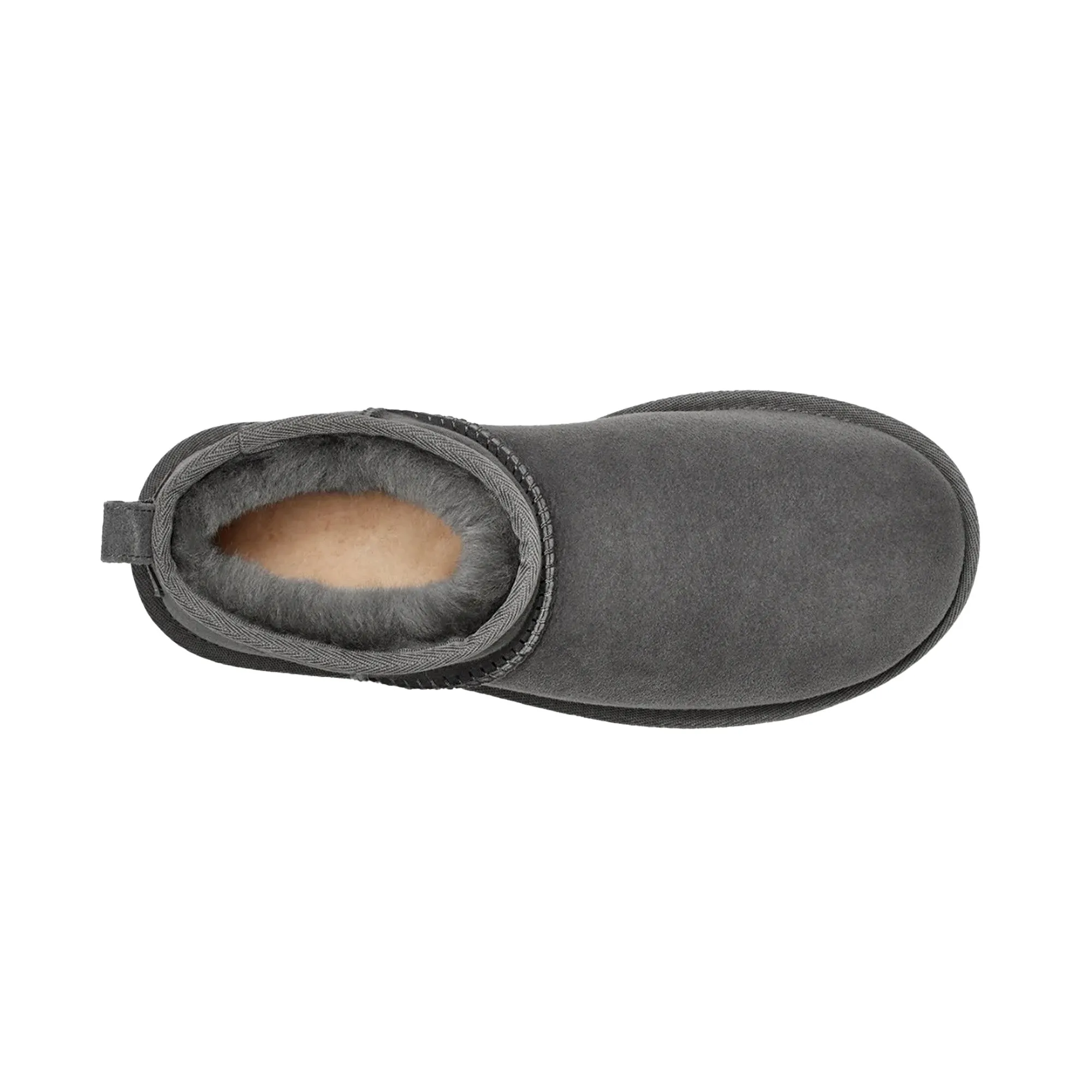 UGG Classic Ultra Mini Boot 'Grey' Women's (2025) Slip-On Travel Shoes EVAOutsole