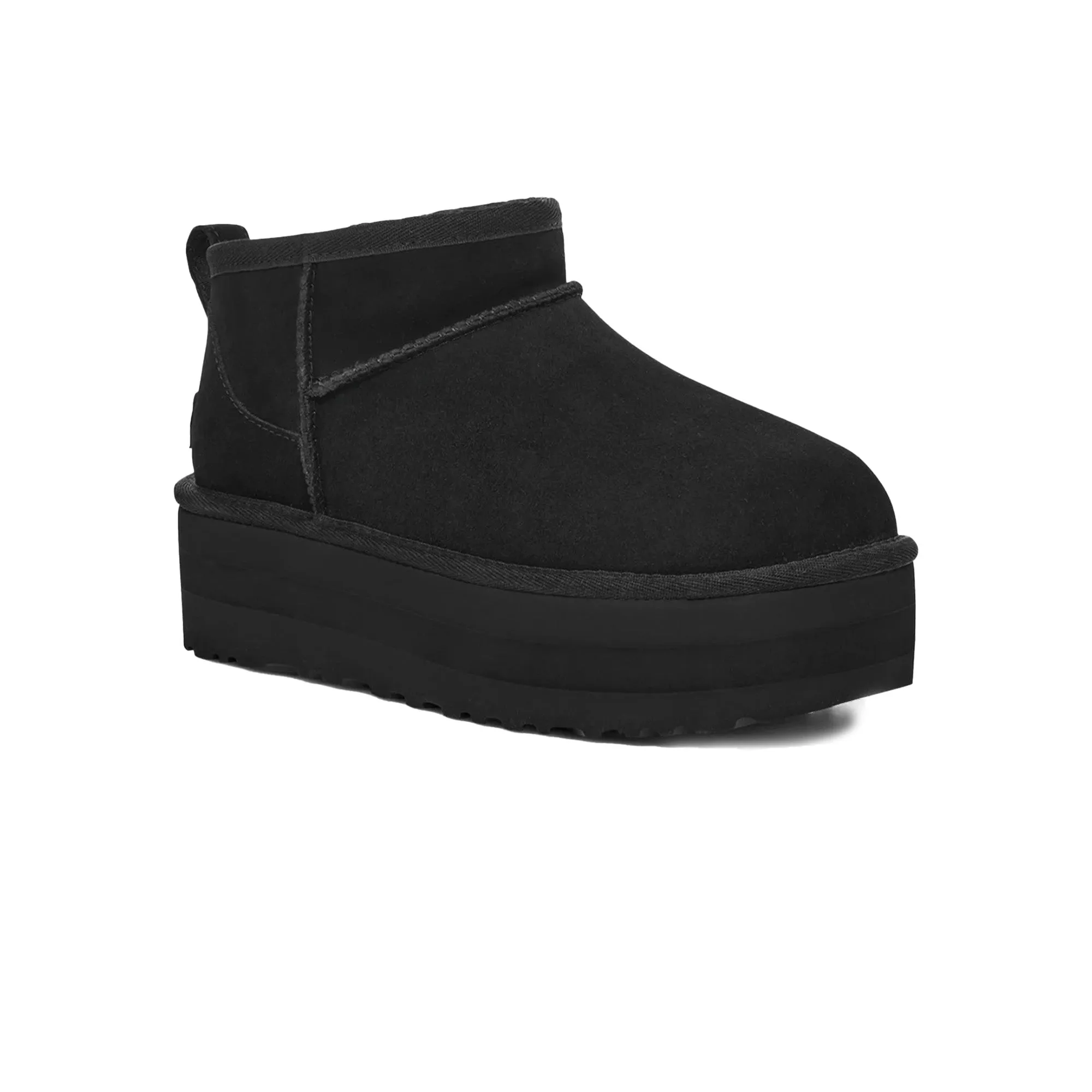 UGG Classic Ultra Mini Platform Boot 'Black' Women's (2025) Anti Skid Wide toe box