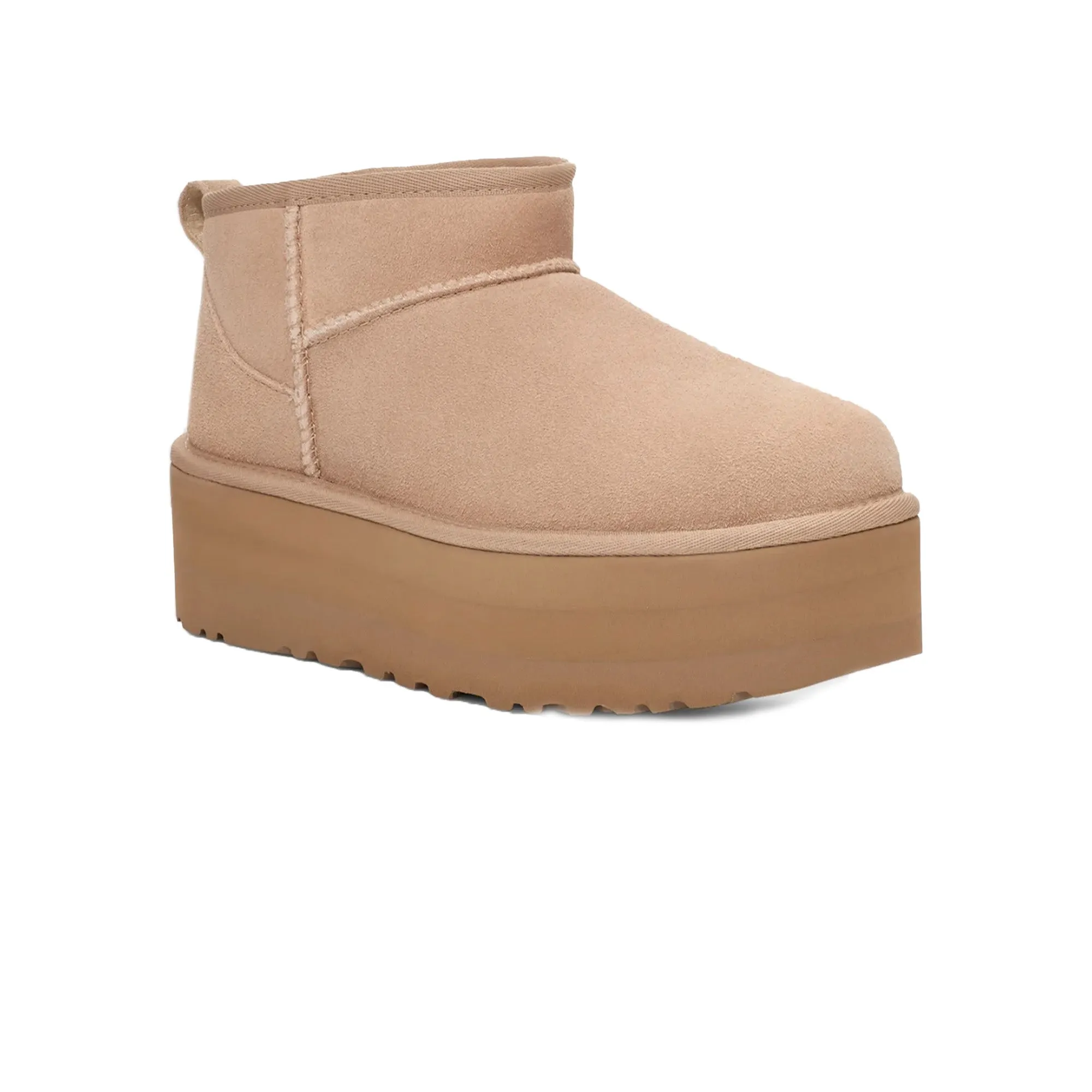 Sweat Wicking Easy Step Footwear UGG Classic Ultra MIni Platform Boot 'Sand' Women's (2023)