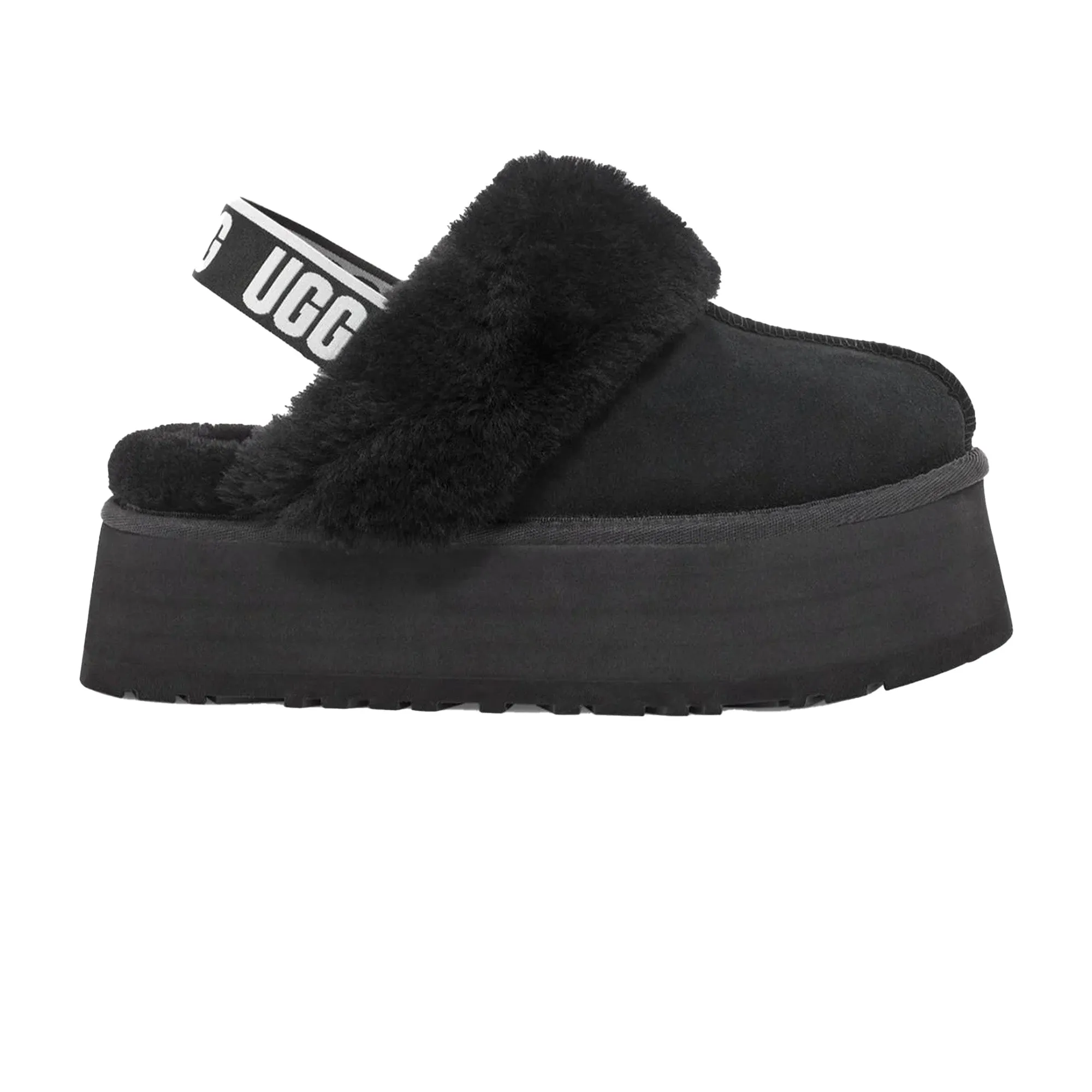Comfort Balance Innovative Features UGG Funkette Slipper 'Black' Women's (2025)