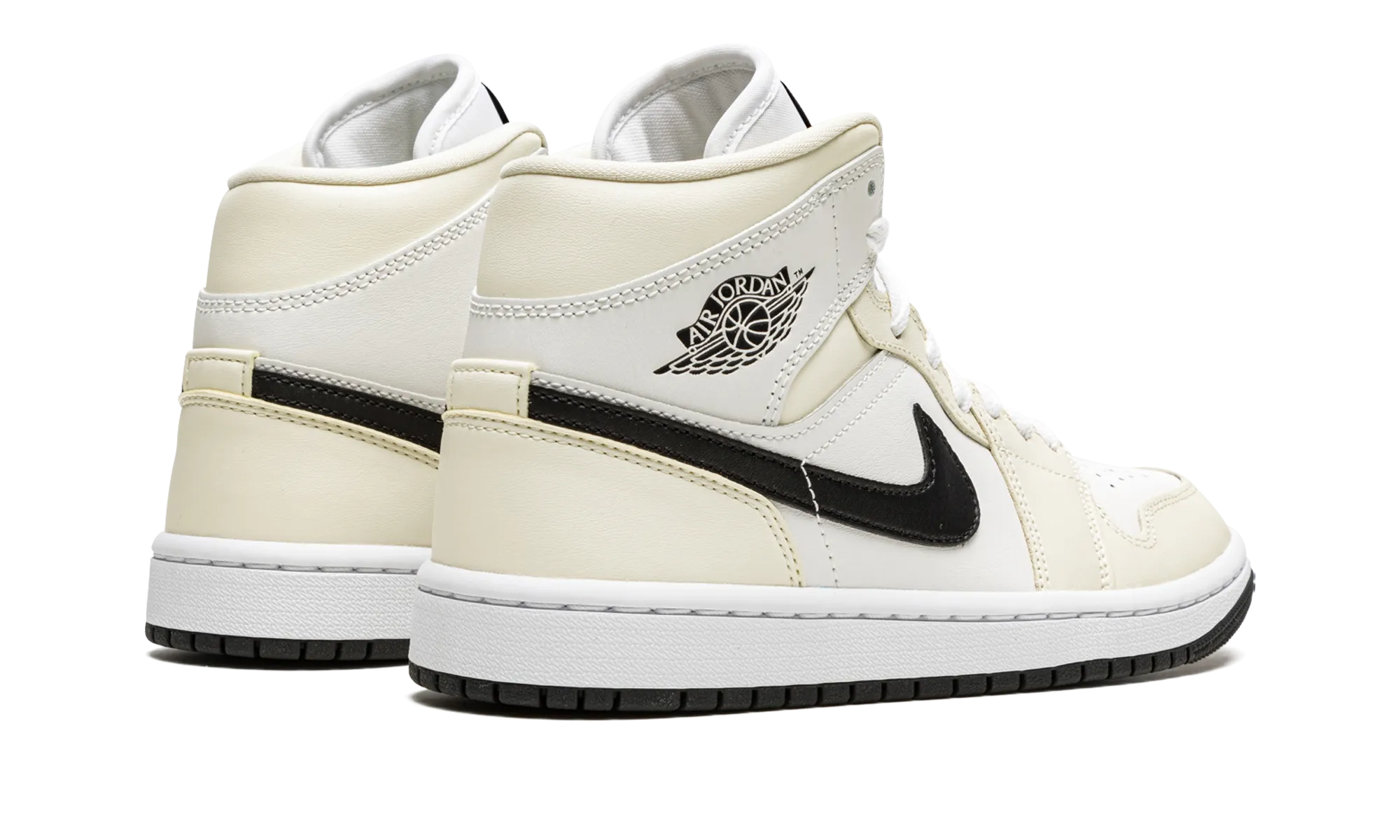 Breathable Feel Ultra Cushioned Heel AIR JORDAN 1 MID WMNS "Coconut Milk"
