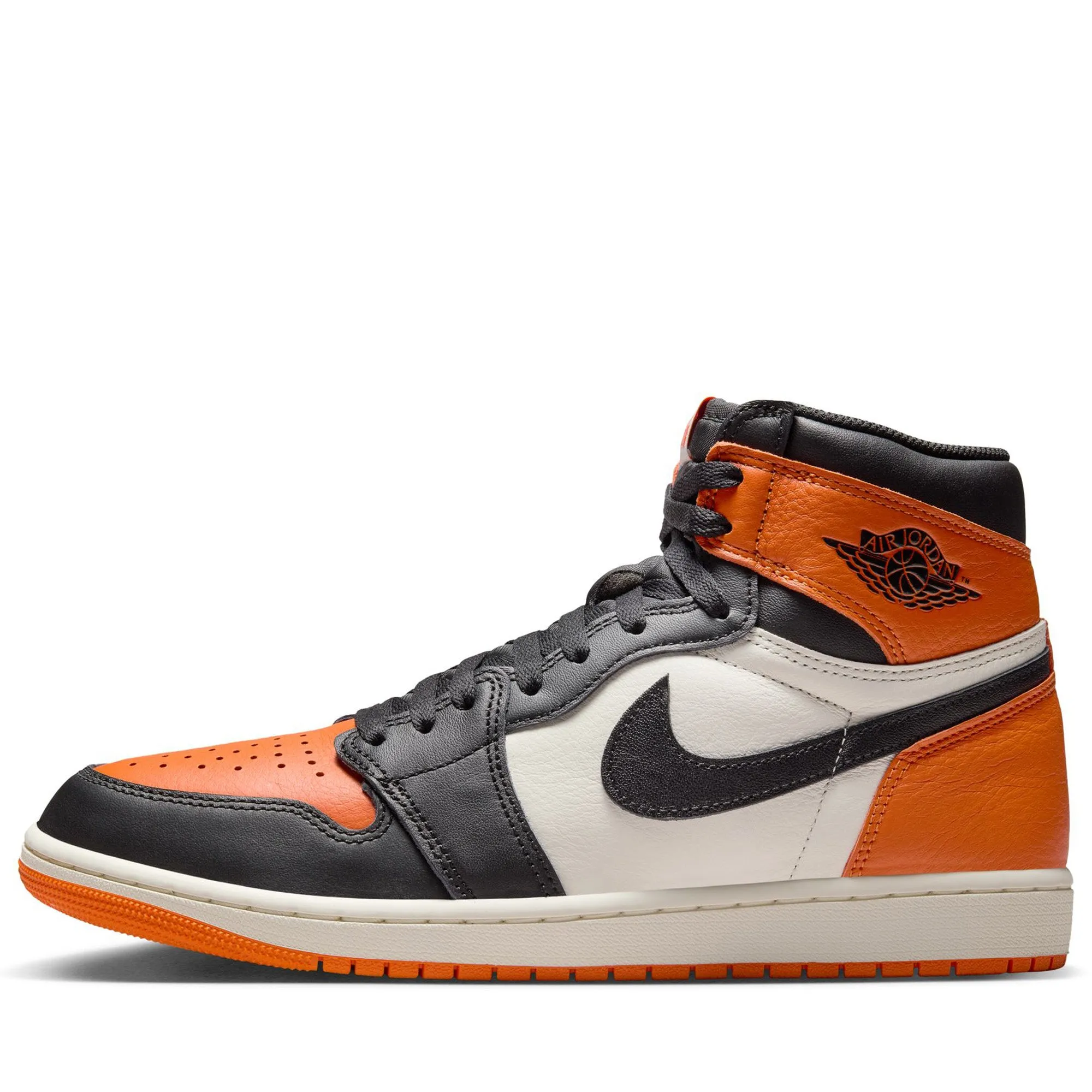 Rubber Traction Pattern Contemporary Fit Air Jordan 1 Retro High OG 'Shattered Backboard' - Black/Starfish