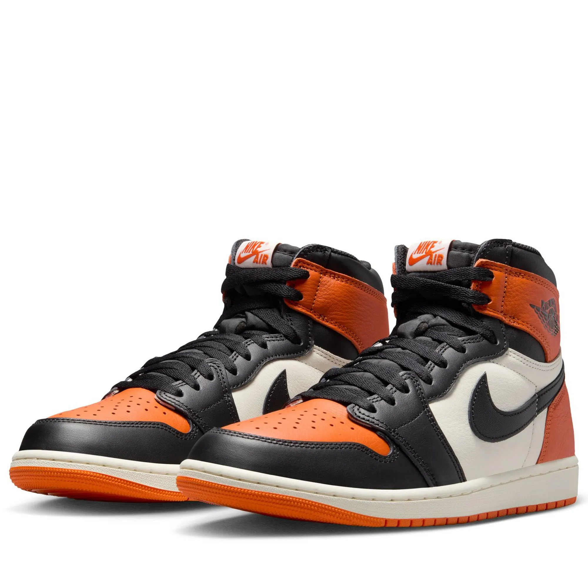 Air Jordan 1 Retro High OG 'Shattered Backboard' - Black/Starfish Sleek Ease