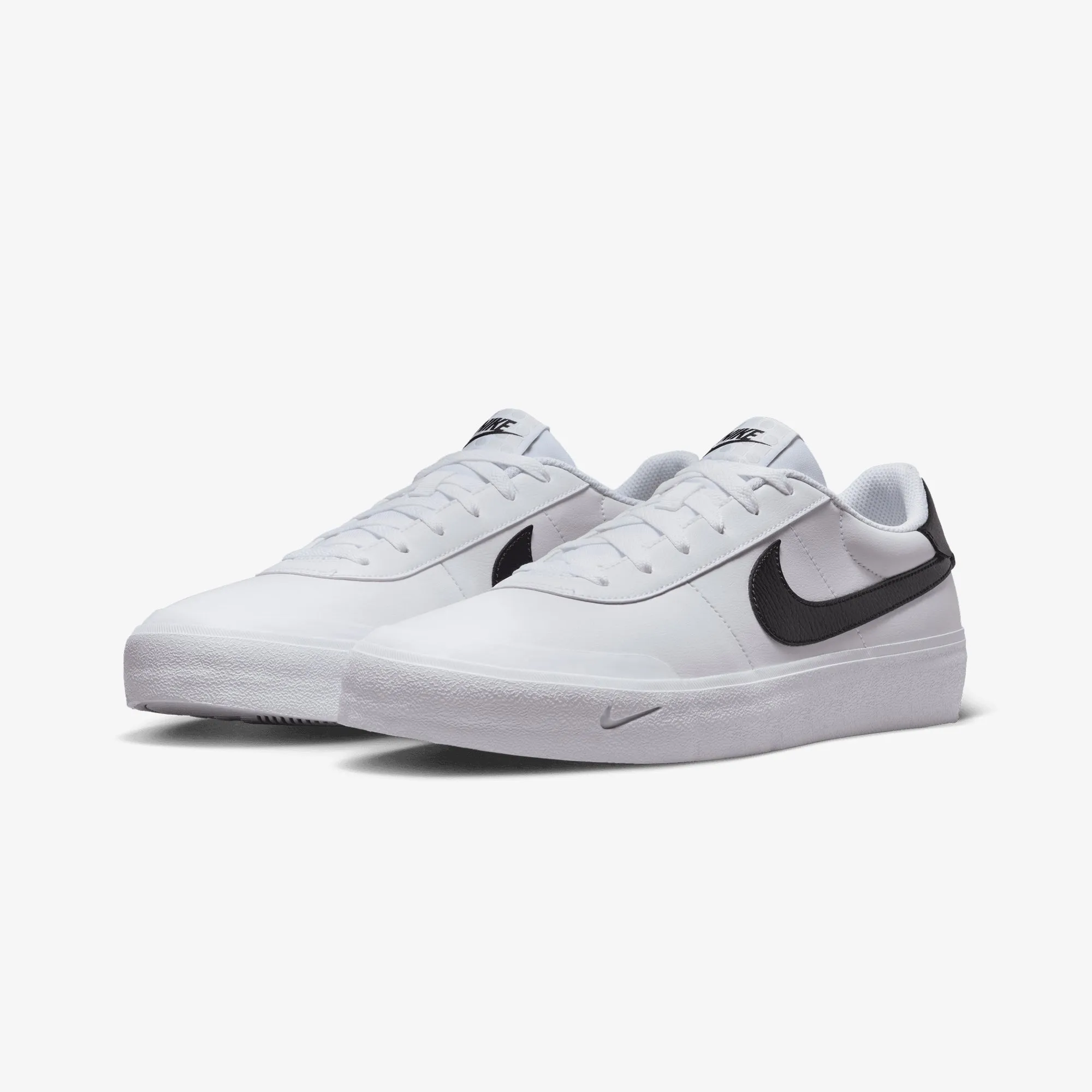 Nike | COURT SHOT { WHITE/BLACK lightweight foam