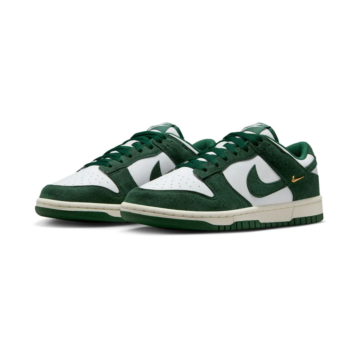 Nike Dunk Low 'Gorge Green Gold Mini Swoosh' Women's Shoes Impact Diffusion System rubber