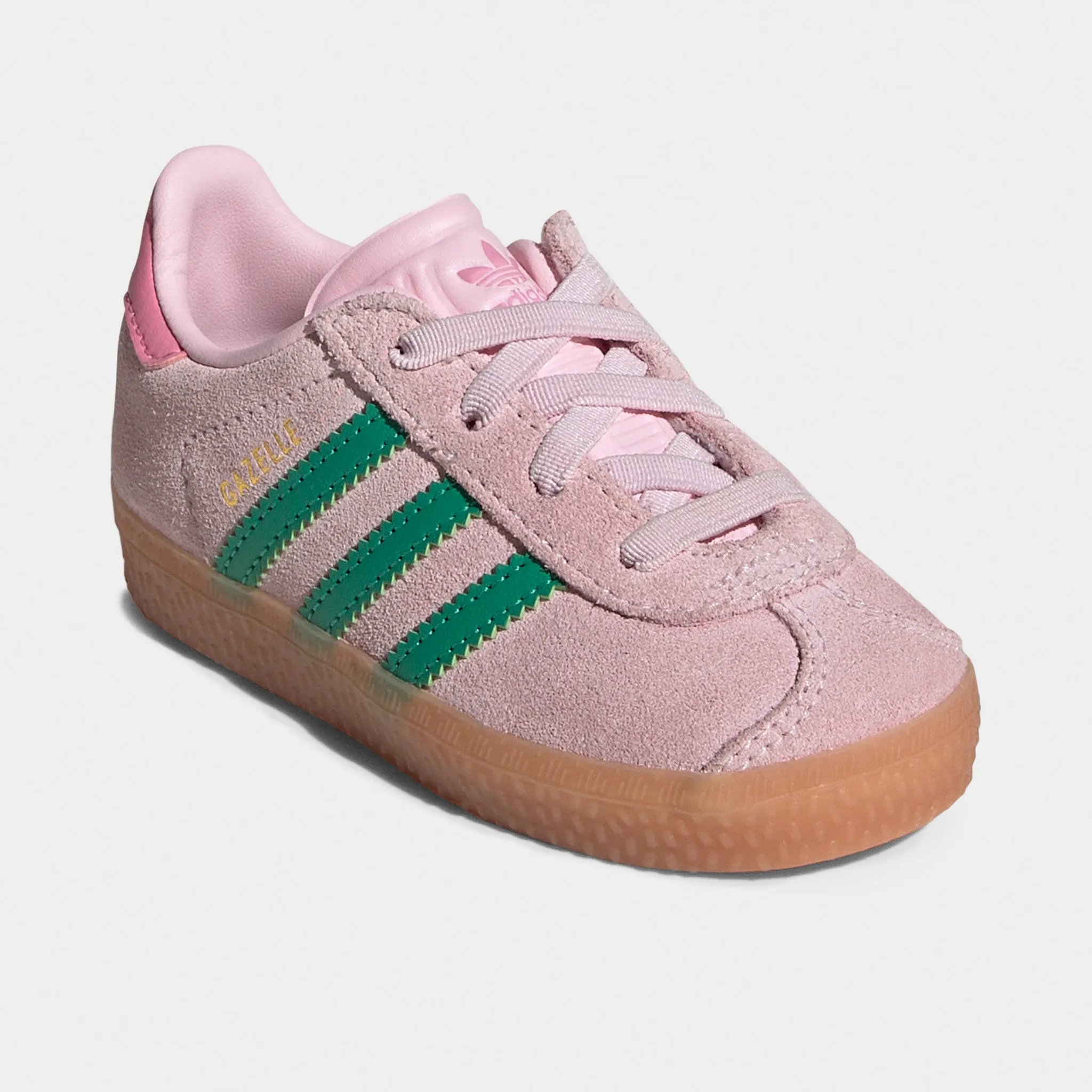 Cushioned Footbed adidas Infants' Gazelle Pink / Green