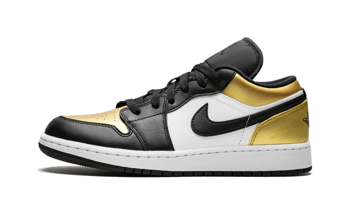 Air Jordan 1 Low GS "Gold Toe" Travel Comfortable Upper