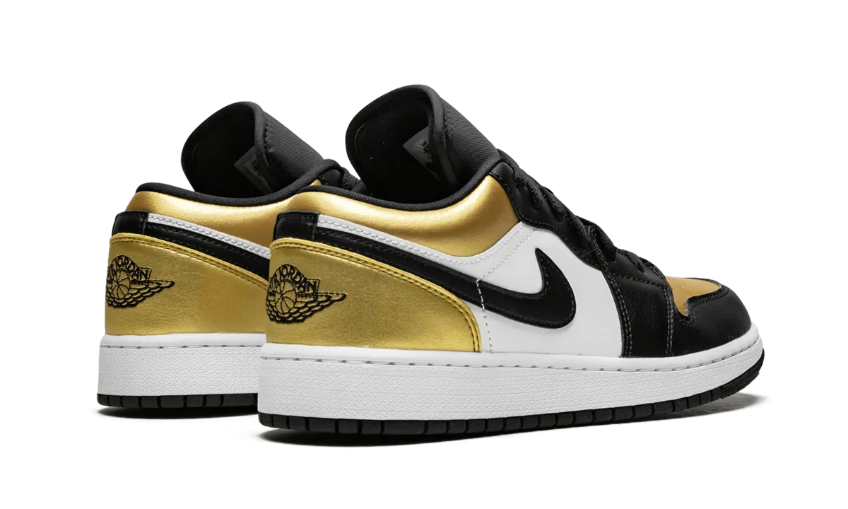 Recycled Synthetic Fabric Air Jordan 1 Low GS "Gold Toe"