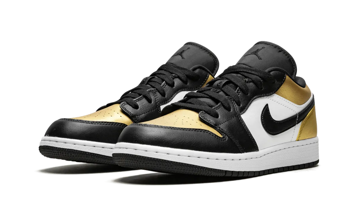 Air Jordan 1 Low GS "Gold Toe" Transit Fit Non-marking sole