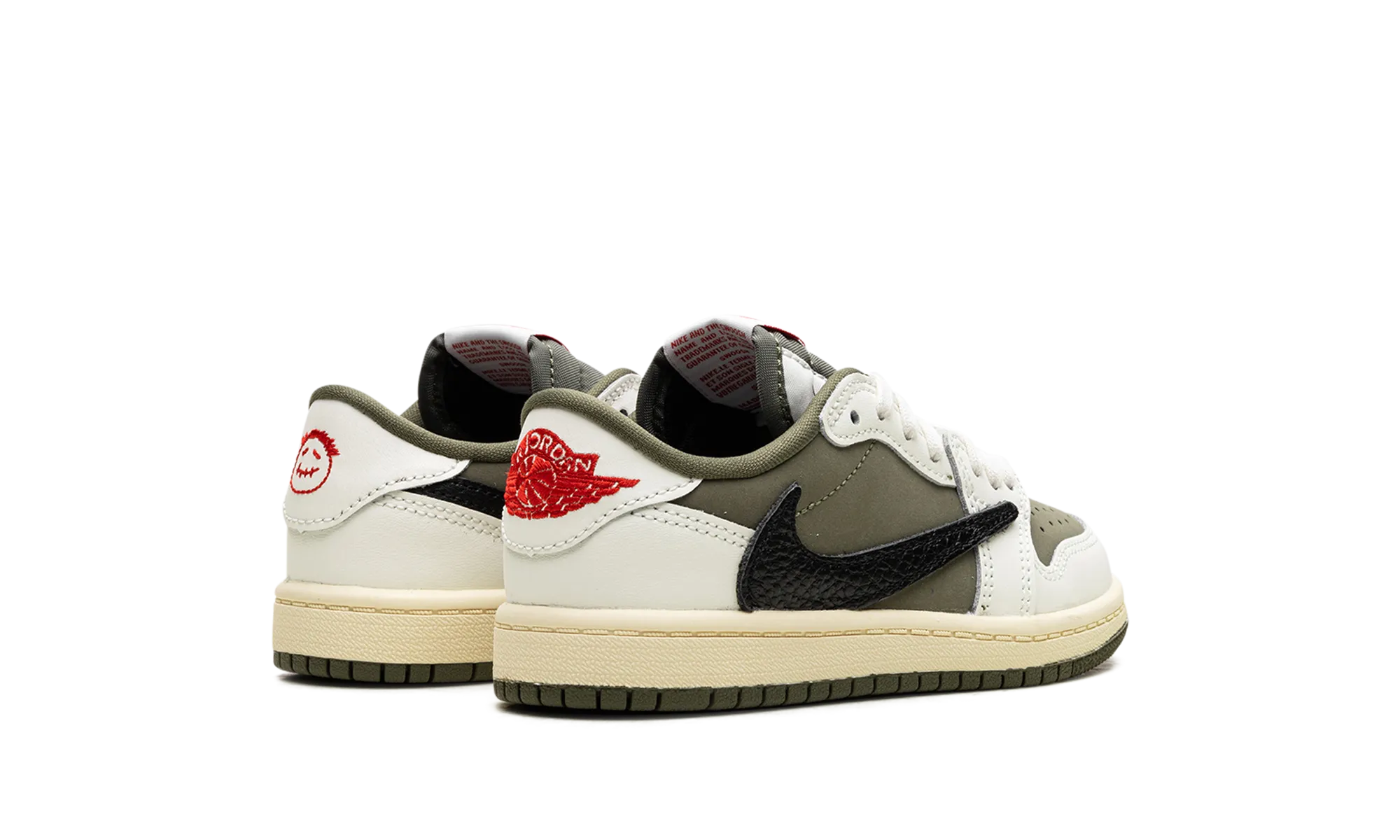 Air Jordan 1 Retro Low OG SP PS "Travis Scott - Medium Olive" Quick Boost Stylish Details