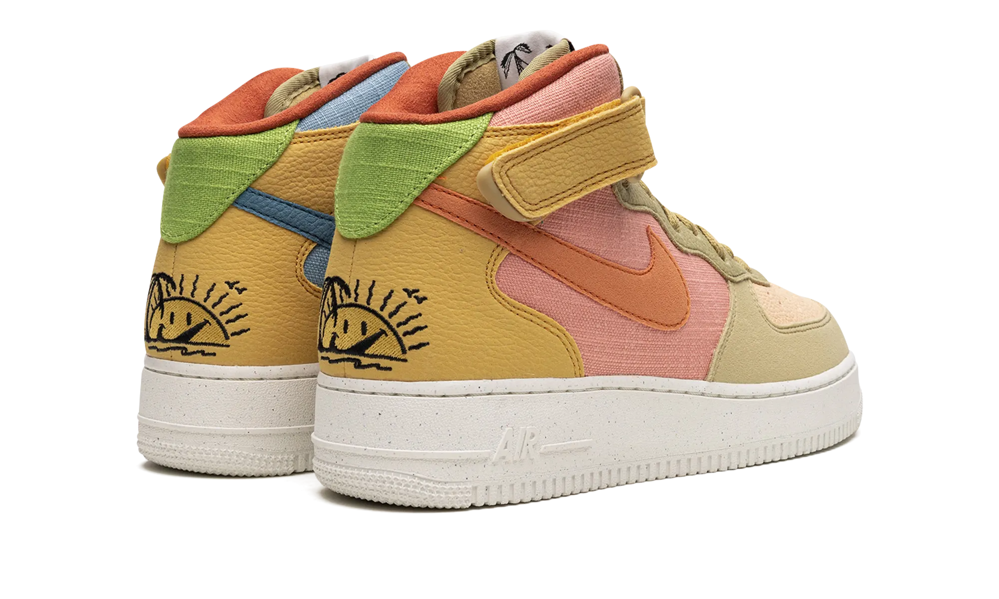 Comfortable Air Force 1 Mid 07 NN "Sun Club"