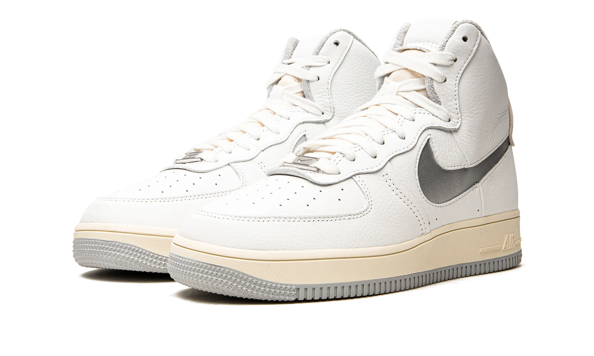 AIR FORCE 1 HIGH SCULPT MNS WMNS "White / Silver" Comfortable Wear Lifestyle Choice