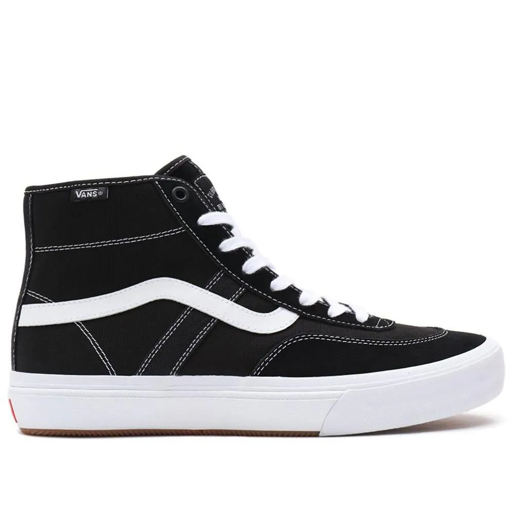 Reinforced toe Vans Crockett High Pro - Black/White