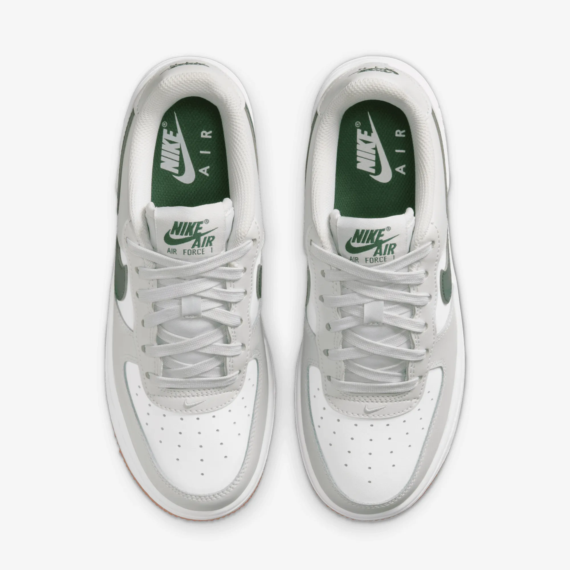 Tear Resistant Textile NIKE | AIR FORCE 1 { PHOTON DUST/WHITE-FIR-GUM MED BROWN