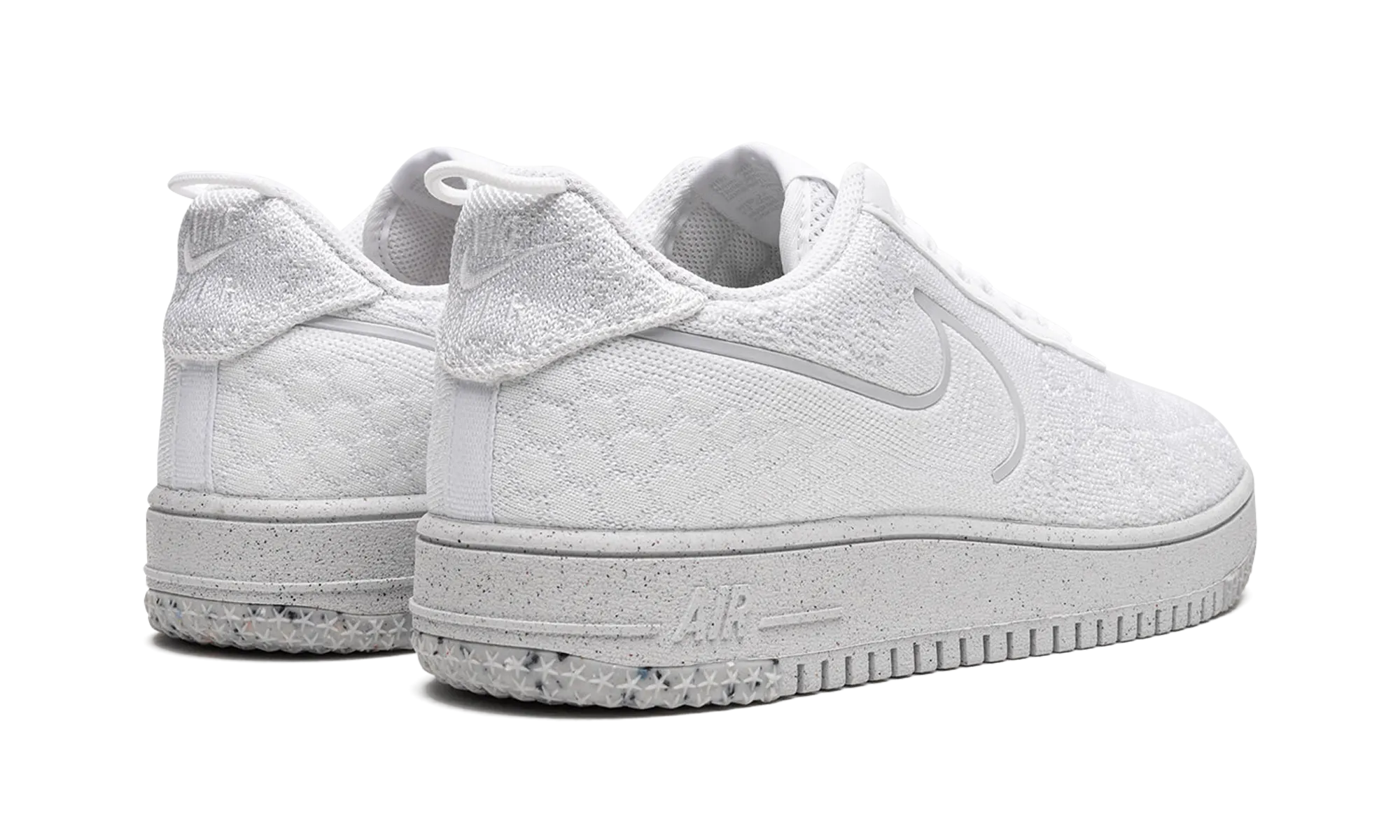 Flat Step Air Force 1 CRATER FLYKNIT NN "Whiteout"