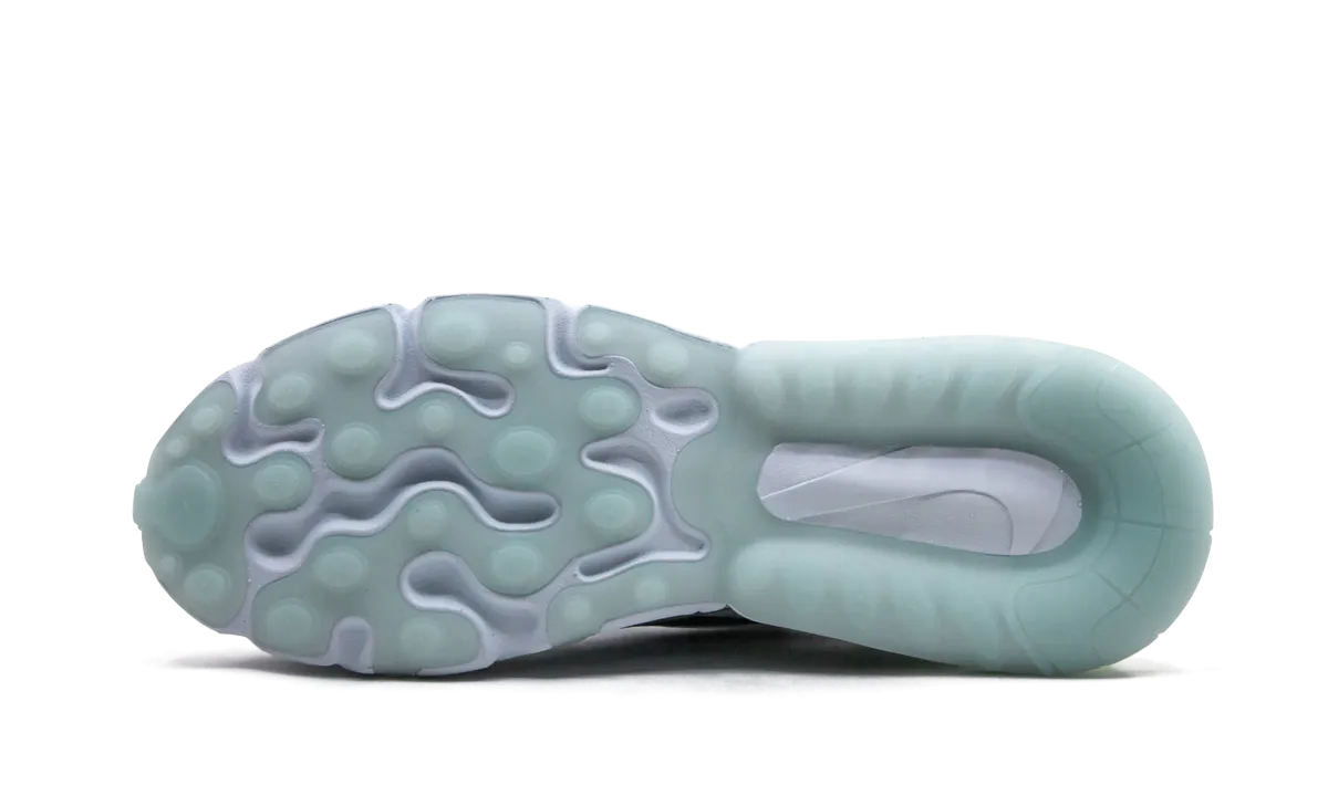 Air Max 270 React 20 "Bubble Pack" running in a neighborhood motion - control running shoes