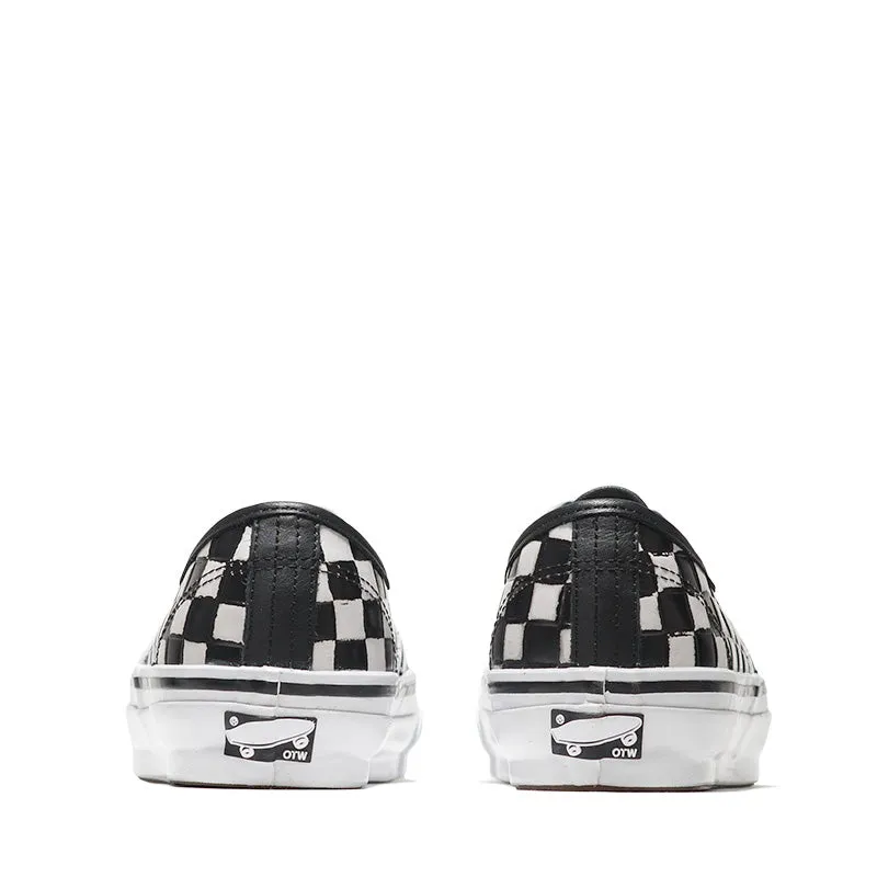 Vans Authentic 44 Vibram - Leather Check Black/White Bounce Back