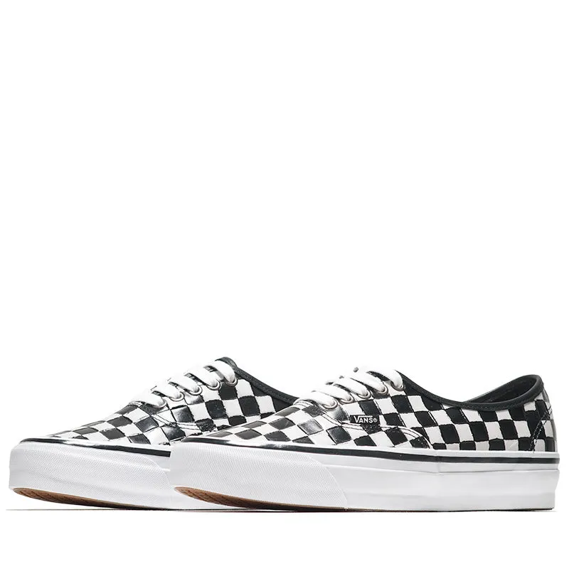 Quick Lace System Vans Authentic 44 Vibram - Leather Check Black/White