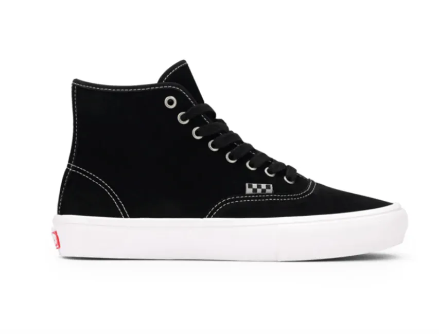 Vans Authentic Skate Hi Black/ White Suede Shoes Trendy Appeal Creek Run