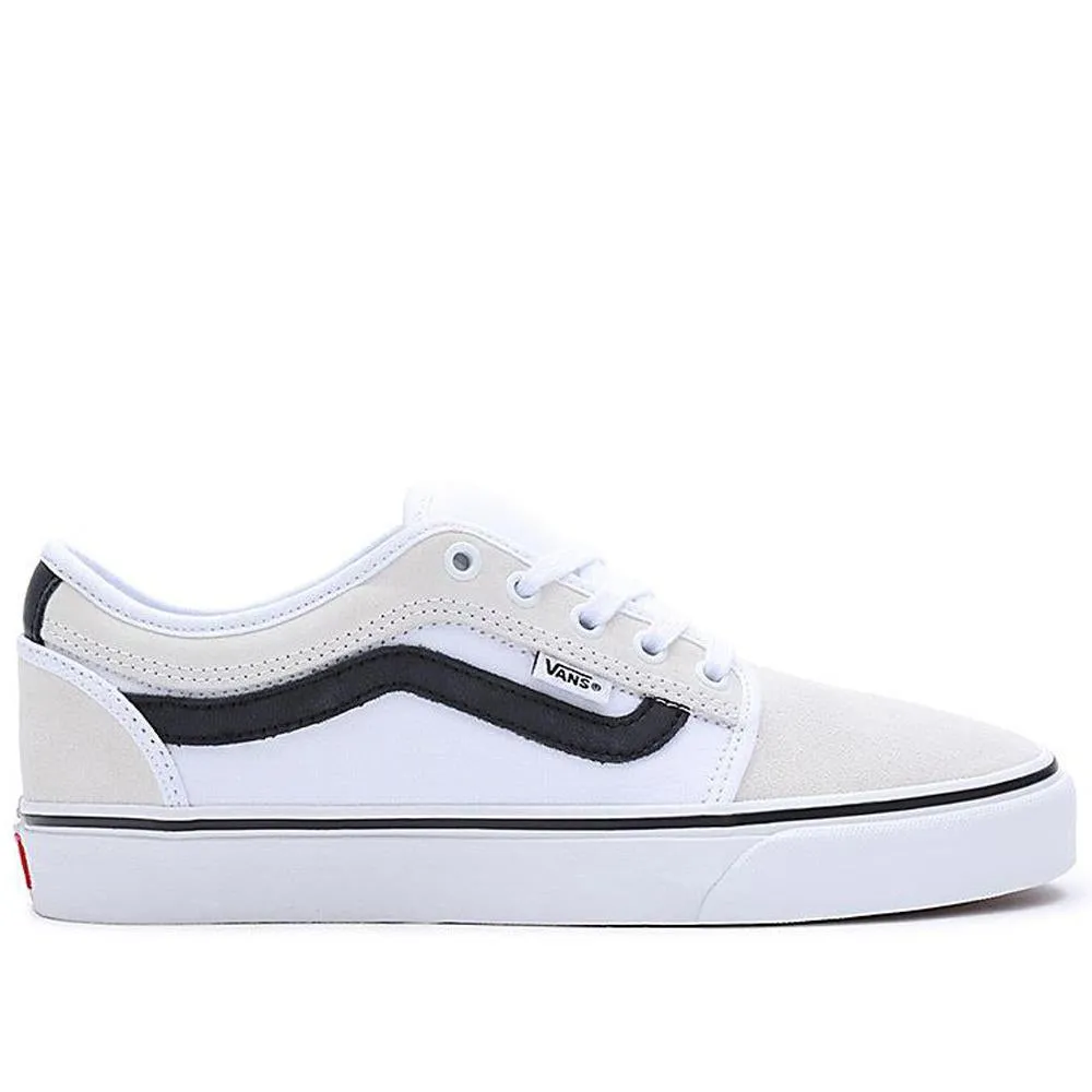 Vans Chukka Low Side Stripe - White/Black/Gum Cushioned Comfort