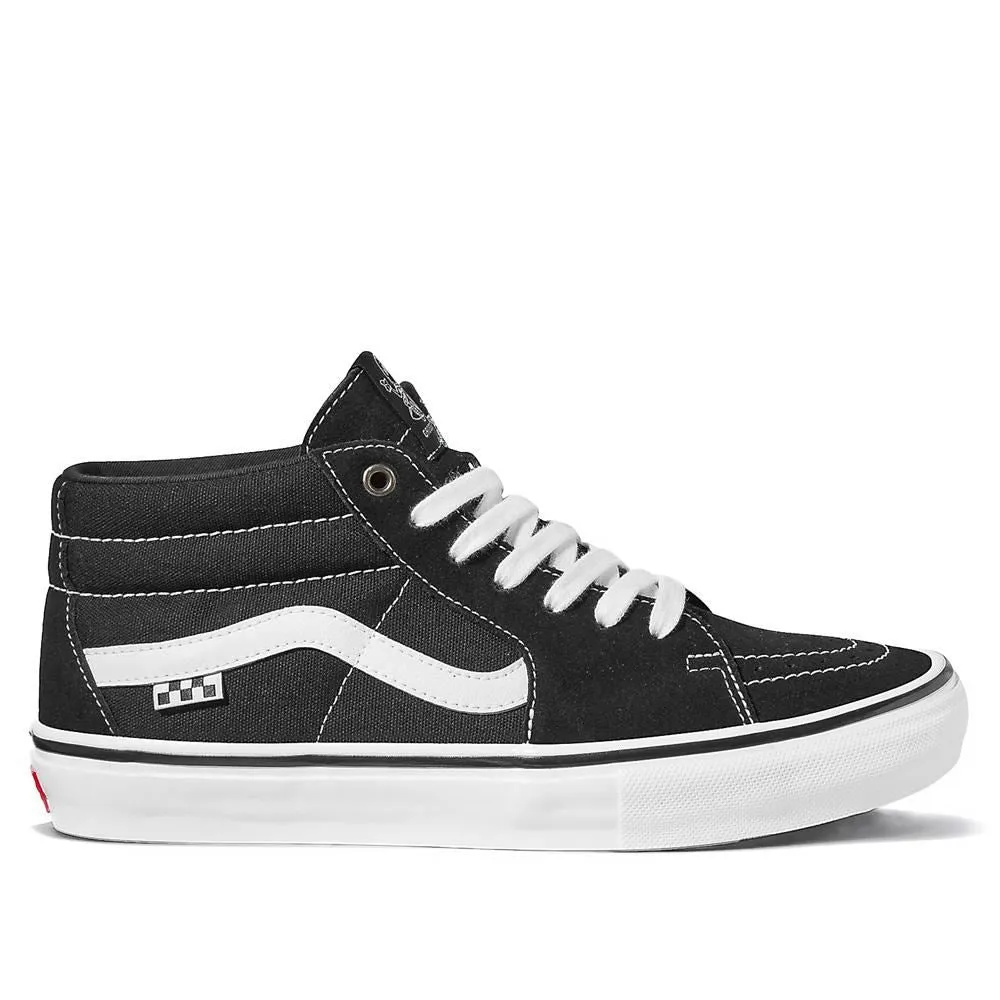 Vans Skate Grosso Mid - Black/White Impact Cushion Flexible Midsole