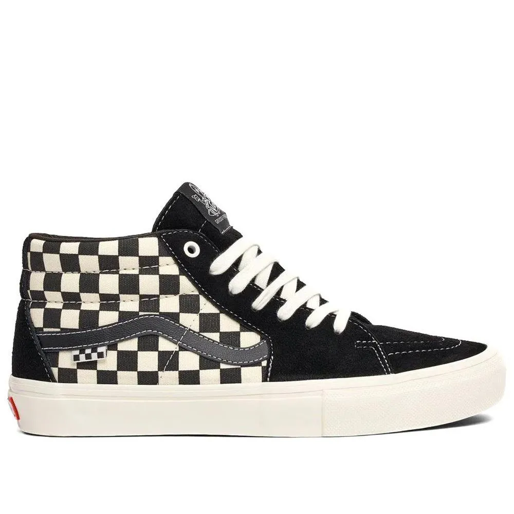 Foot Lock Seasonal Pick Vans Skate Grosso Mid - Checkerboard Black/Marshmallow
