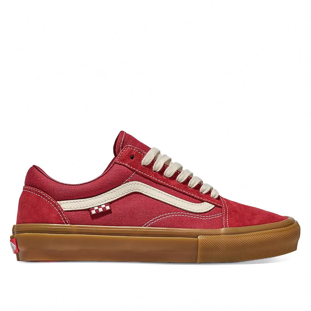 Vans Skate Old Skool - Red/Gum portable Pro Action Ready