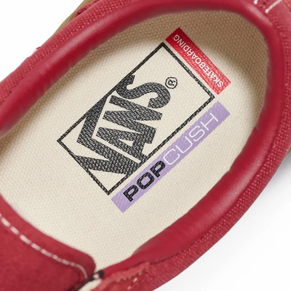 Vans Skate Old Skool - Red/Gum Elastic laces Vulcanized Sole