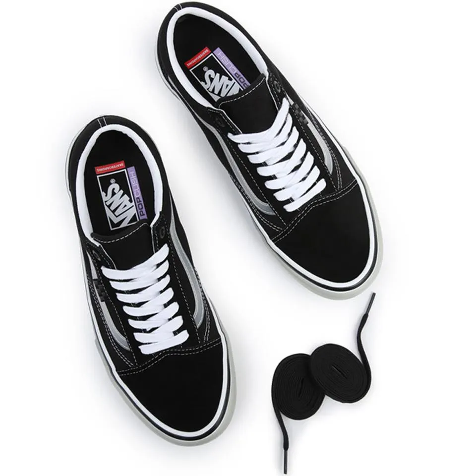 Vans Skate Old Skool - Translucent Rubber/Black/Clear Skater Support Effortless Ride