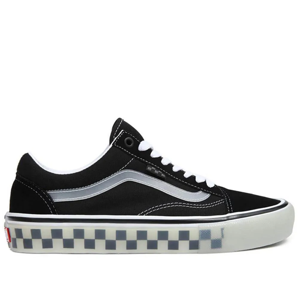 Toe Space Sport Comfort Vans Skate Old Skool - Translucent Rubber/Black/Clear
