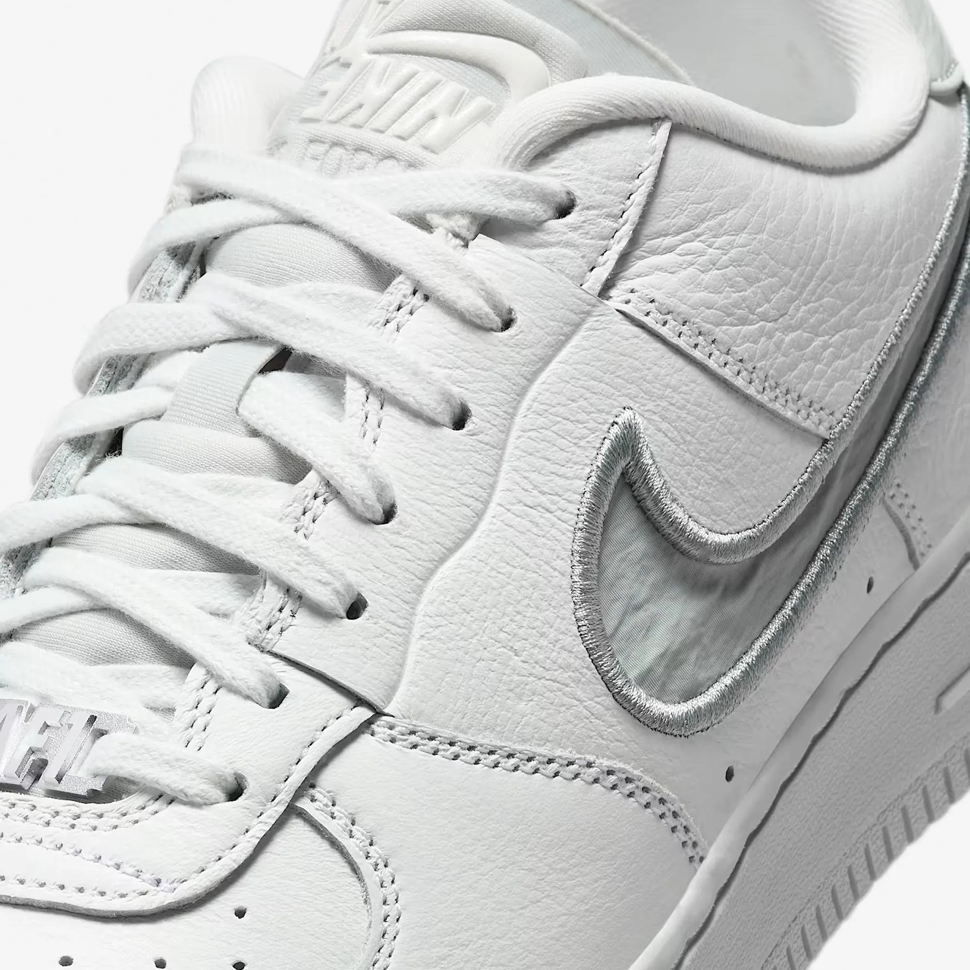 Hybrid Wear Everyday Shoes NIKE | AIR FORCE 1 LOW DANCE { SUMMIT WHITE/METALLIC SILVER-PHOTON DUST