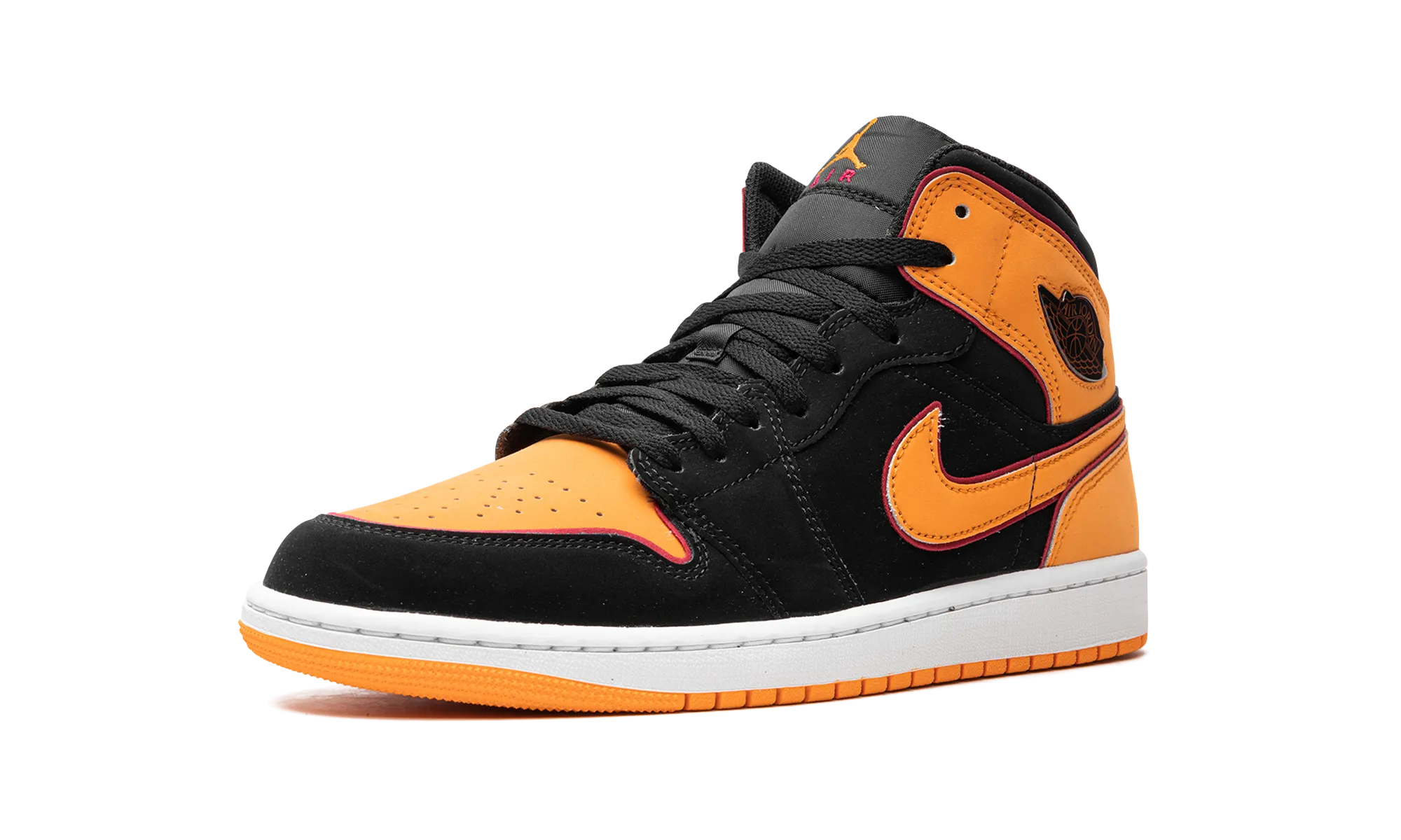Textured Tread Air Jordan 1 Mid "Vivid Orange"