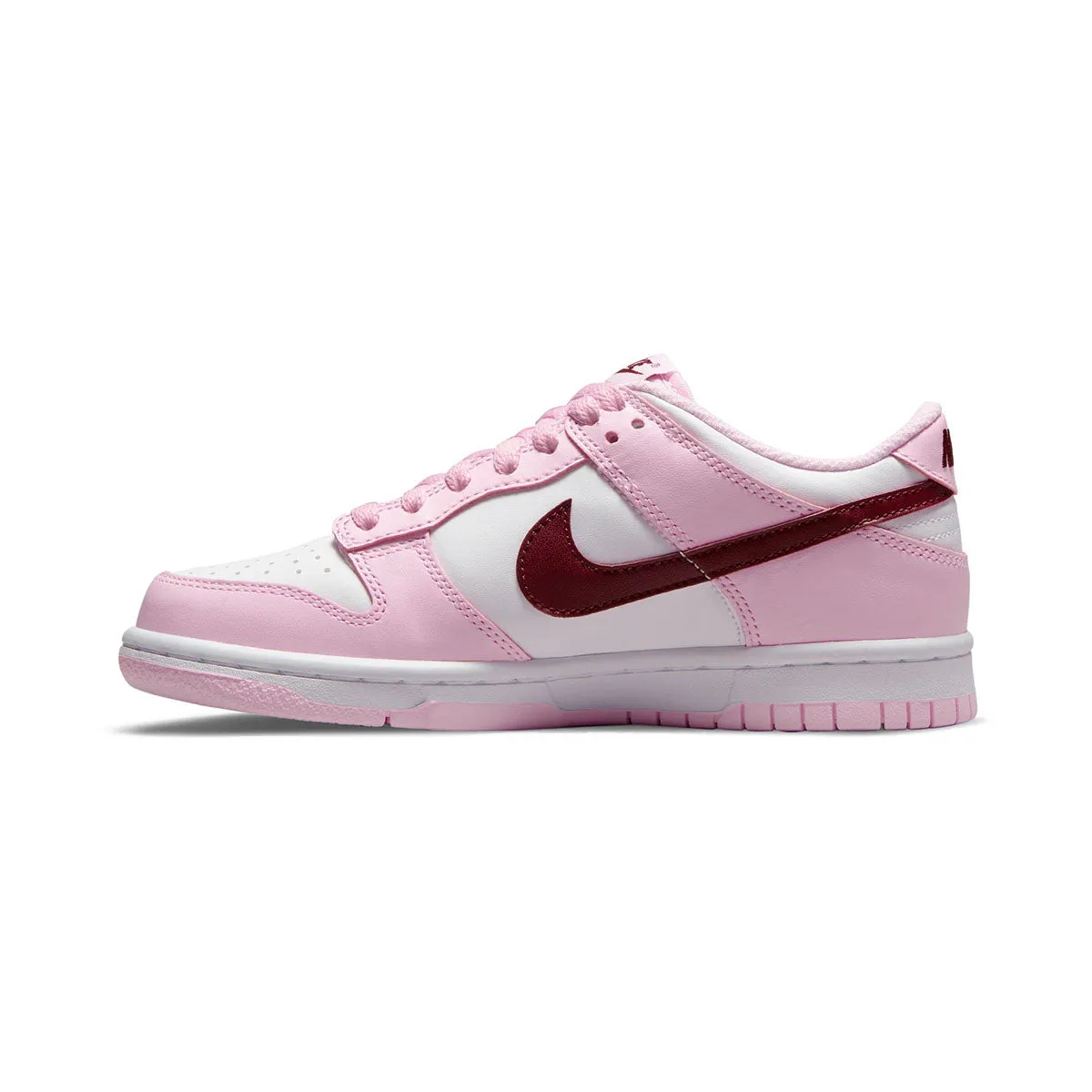 Nike Dunk Low 'Pink Foam Red White' Big Kids' Shoes Durability