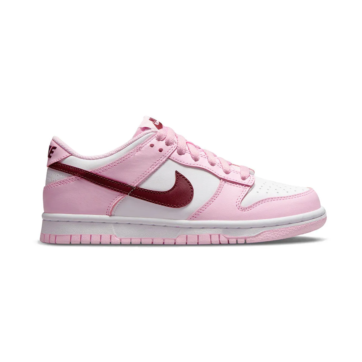 Day Wear Nike Dunk Low 'Pink Foam Red White' Big Kids' Shoes