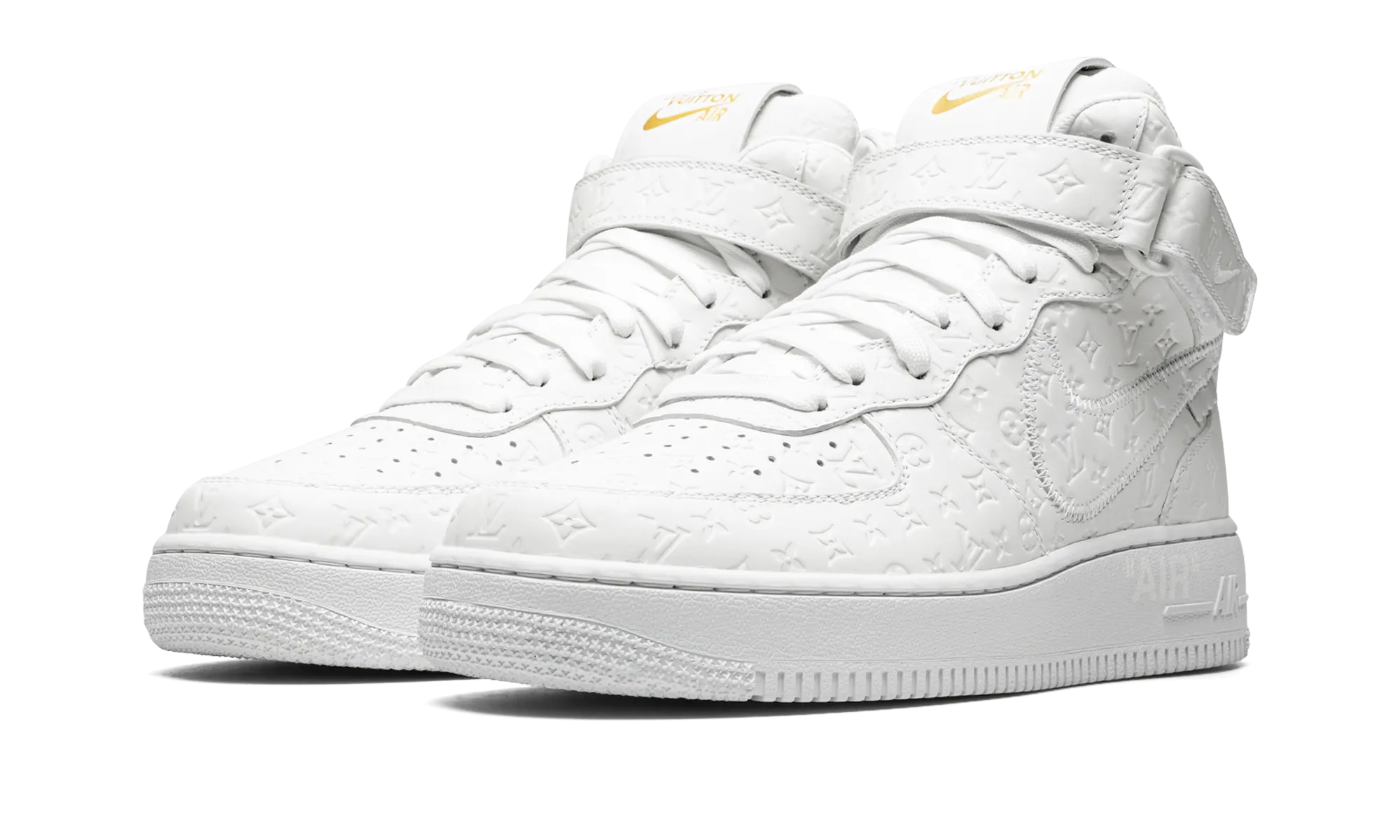 Louis Vuitton Air Force 1 Mid "Virgil Abloh - White/White" Pro Skate Look Outdoor Movement